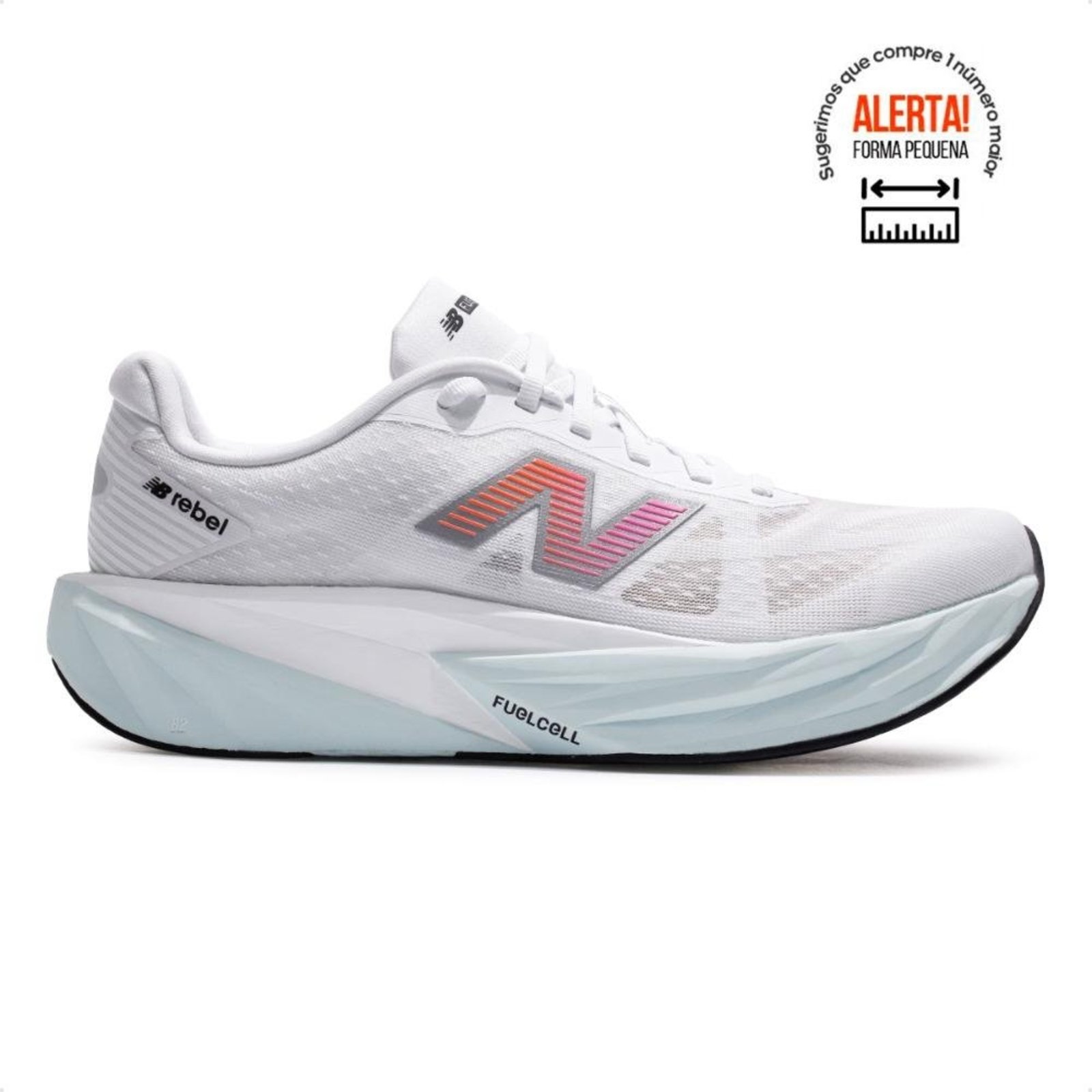 Tenis New Balance Fuelcell Rebel V5 Masculino Branco
