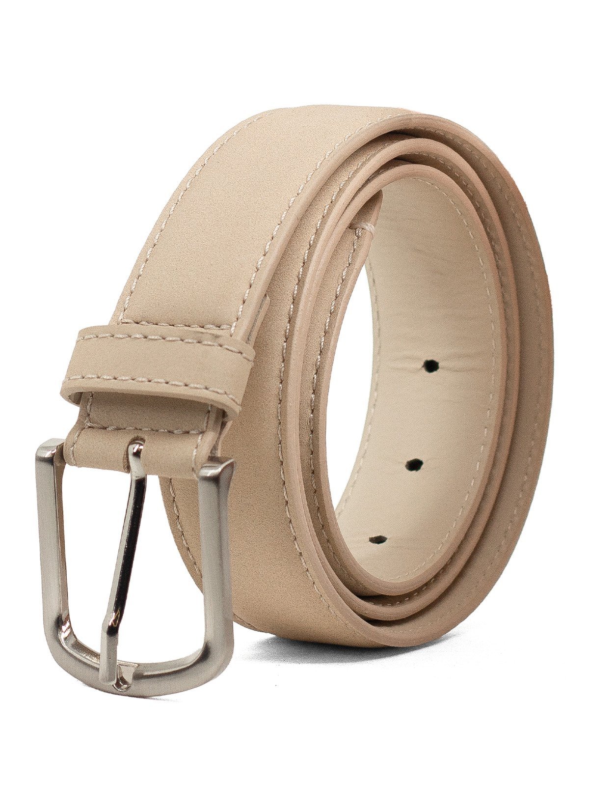 Cinto Masculino Reserva Go Casual Parma Nobuck 430010028 Creme Bege