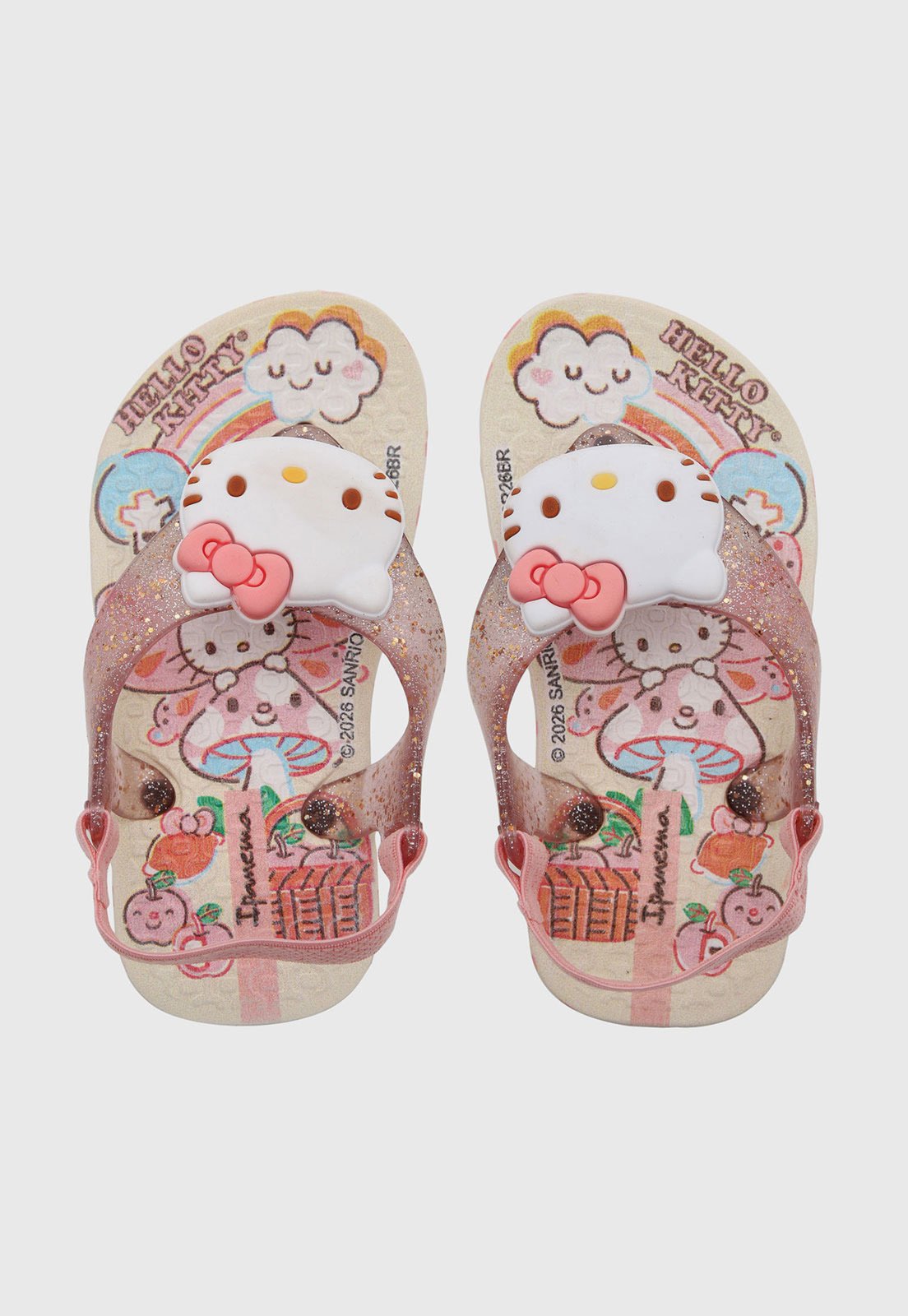 Infantil - Chinelo Ipanema Hello Kitty Bege