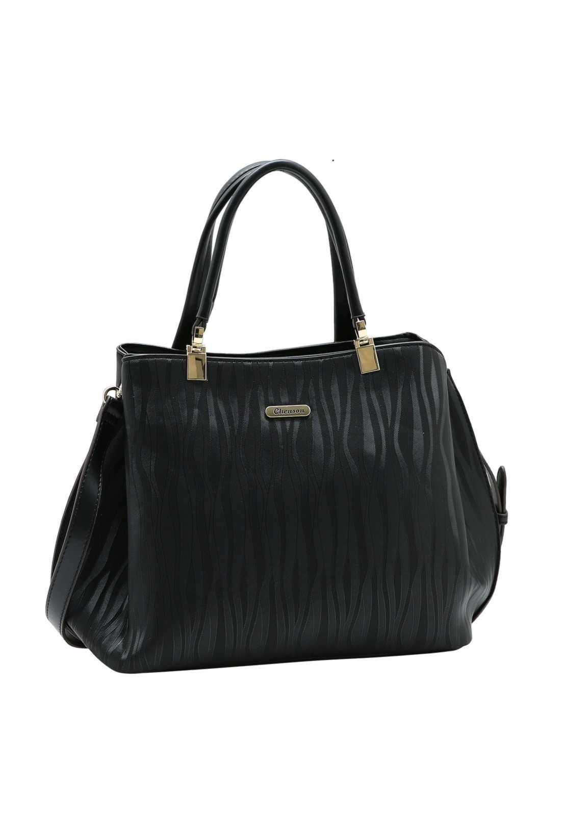 Bolsa Feminina Chenson Mão Waves 3485896 Preto