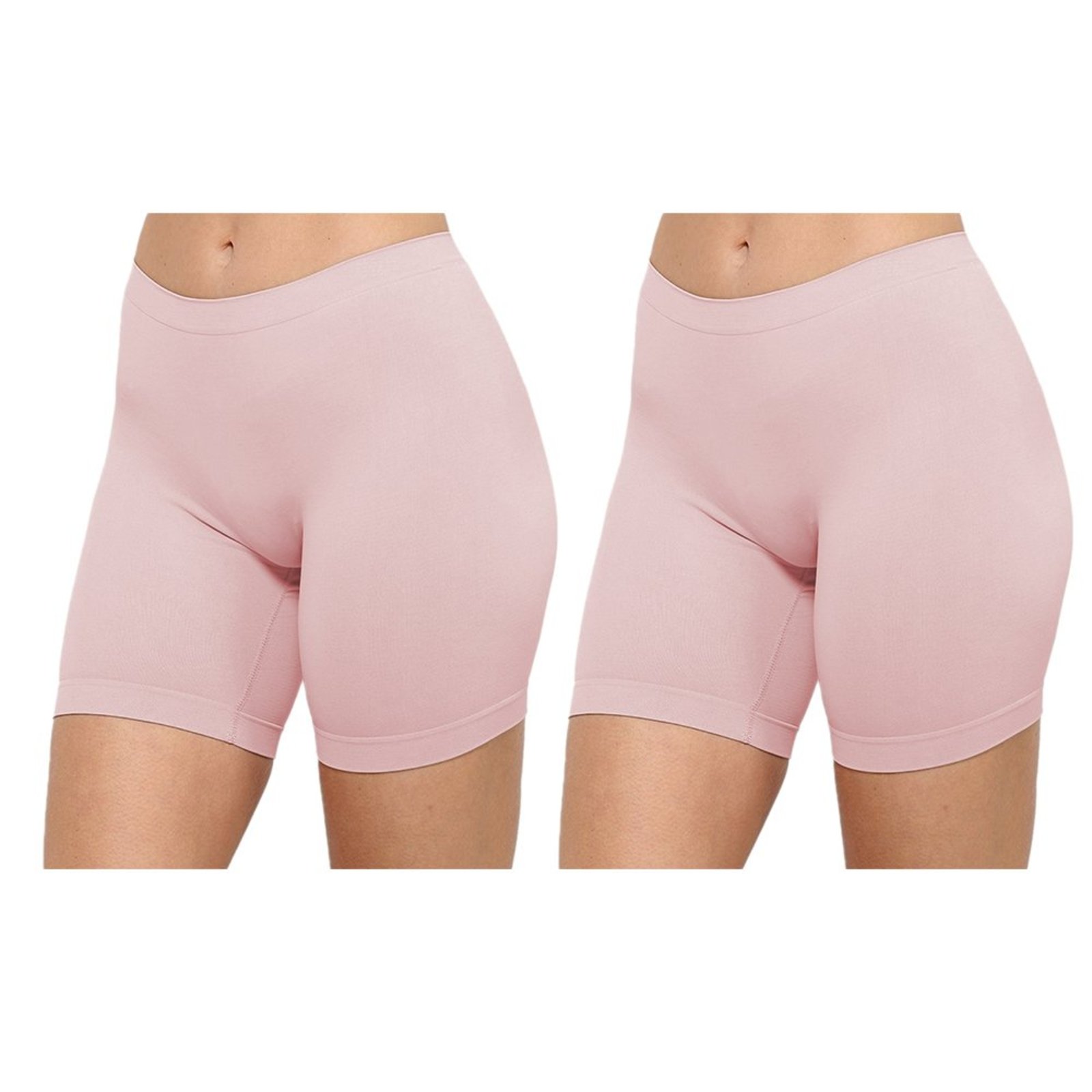 Kit 02 Short Loba Sem Costura Cor: Nude