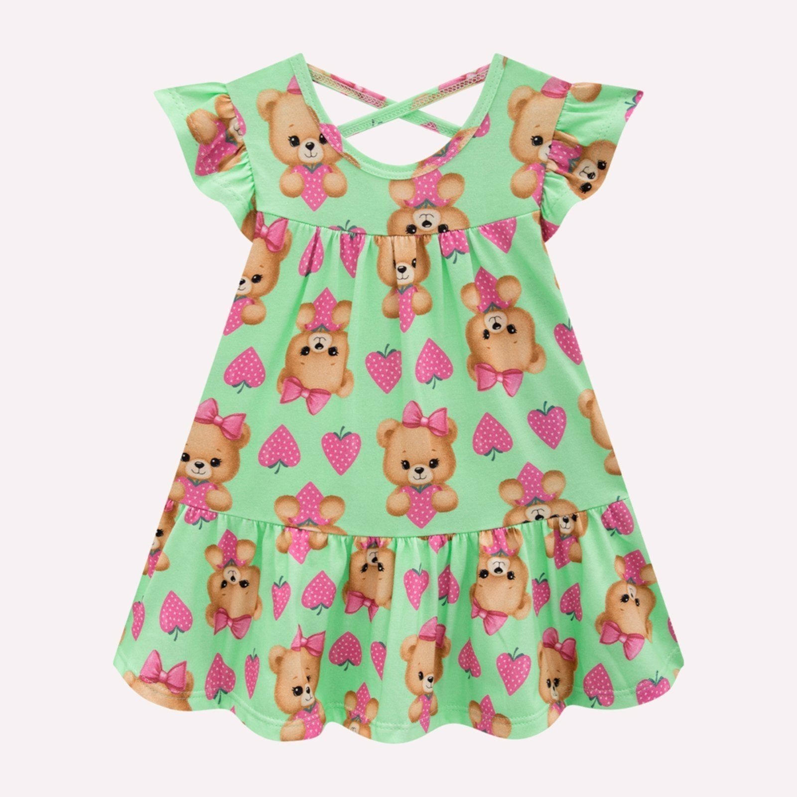 Infantil - Vestido Menina em Algodão Kyly
