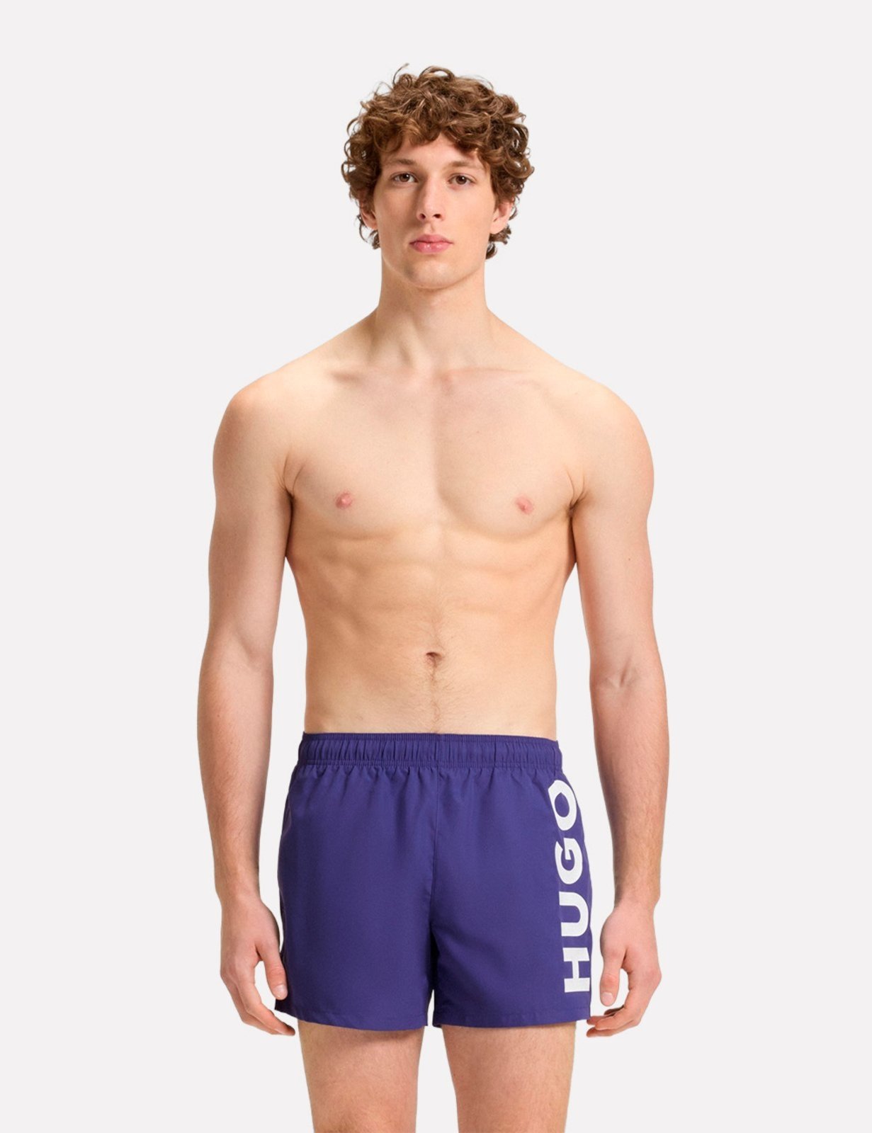 Short Hugo Boss Masculino Regular Beachwear Abas Azul