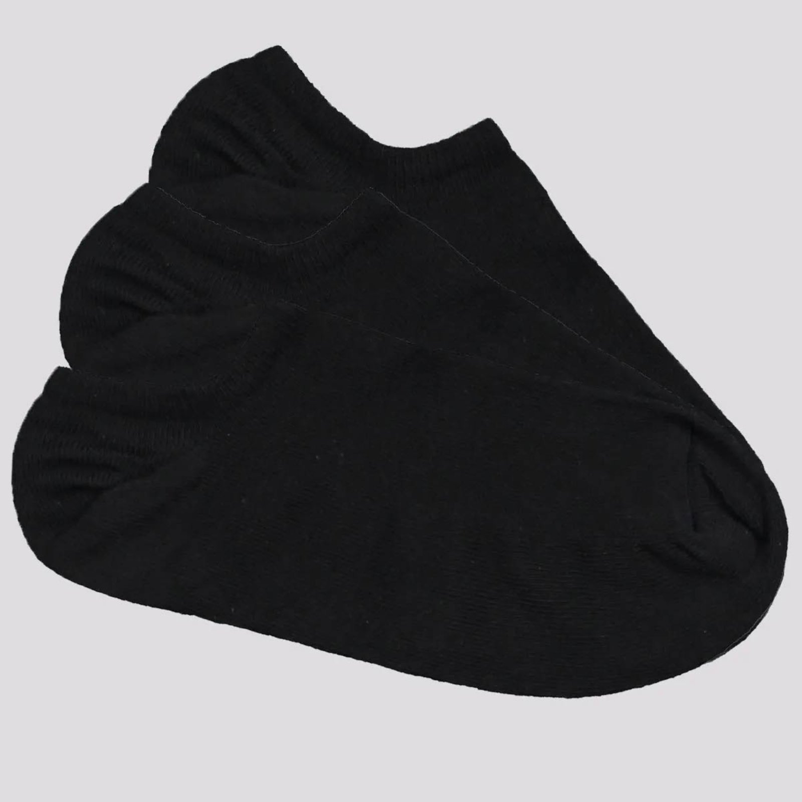 Vista 3 Kit Meia Selene Sapatilha Invisível Feminina 9 Pares Preta preto SELENE preto