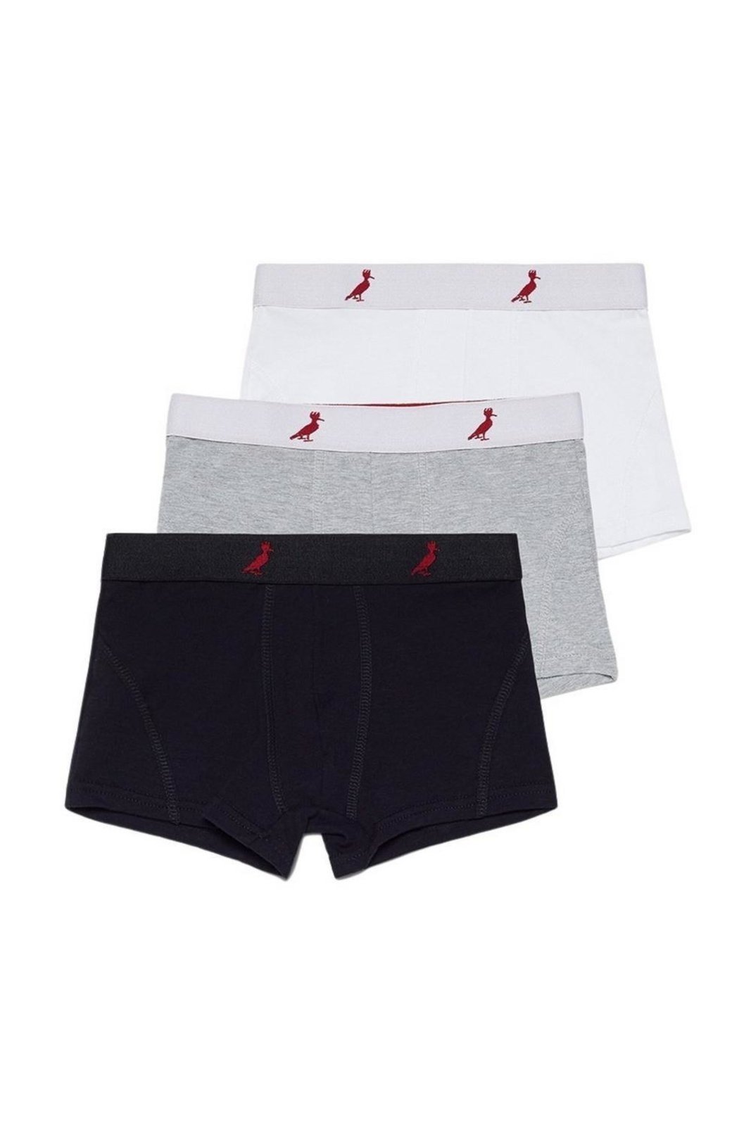 Kit de Cueca Mini Boxer 3 Cores Preto
