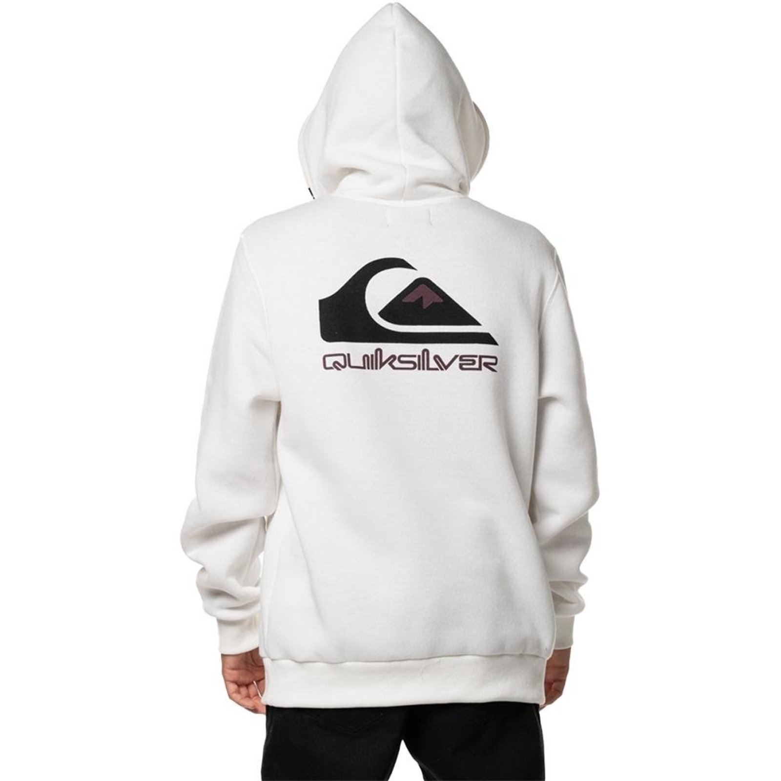 Moletom Quiksilver Canguru Omni Logo FC 305G WT24 Branco
