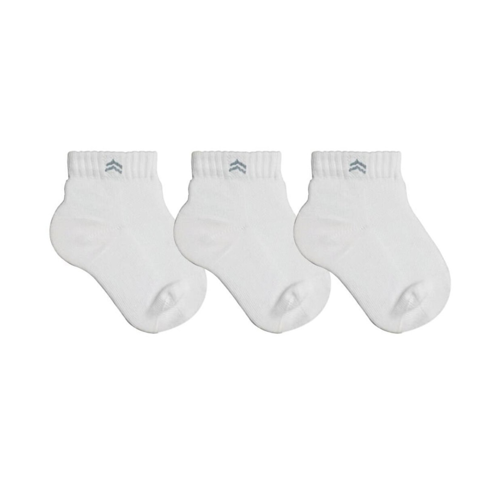Kit 3 Pares de Meias QLC Sports Algodão Cano Médio Branco