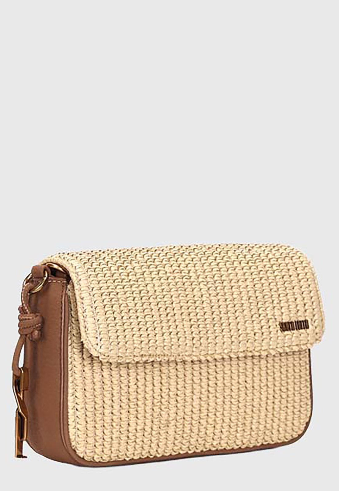 Bolsa Pequena Santa Lolla Texturizada Bege