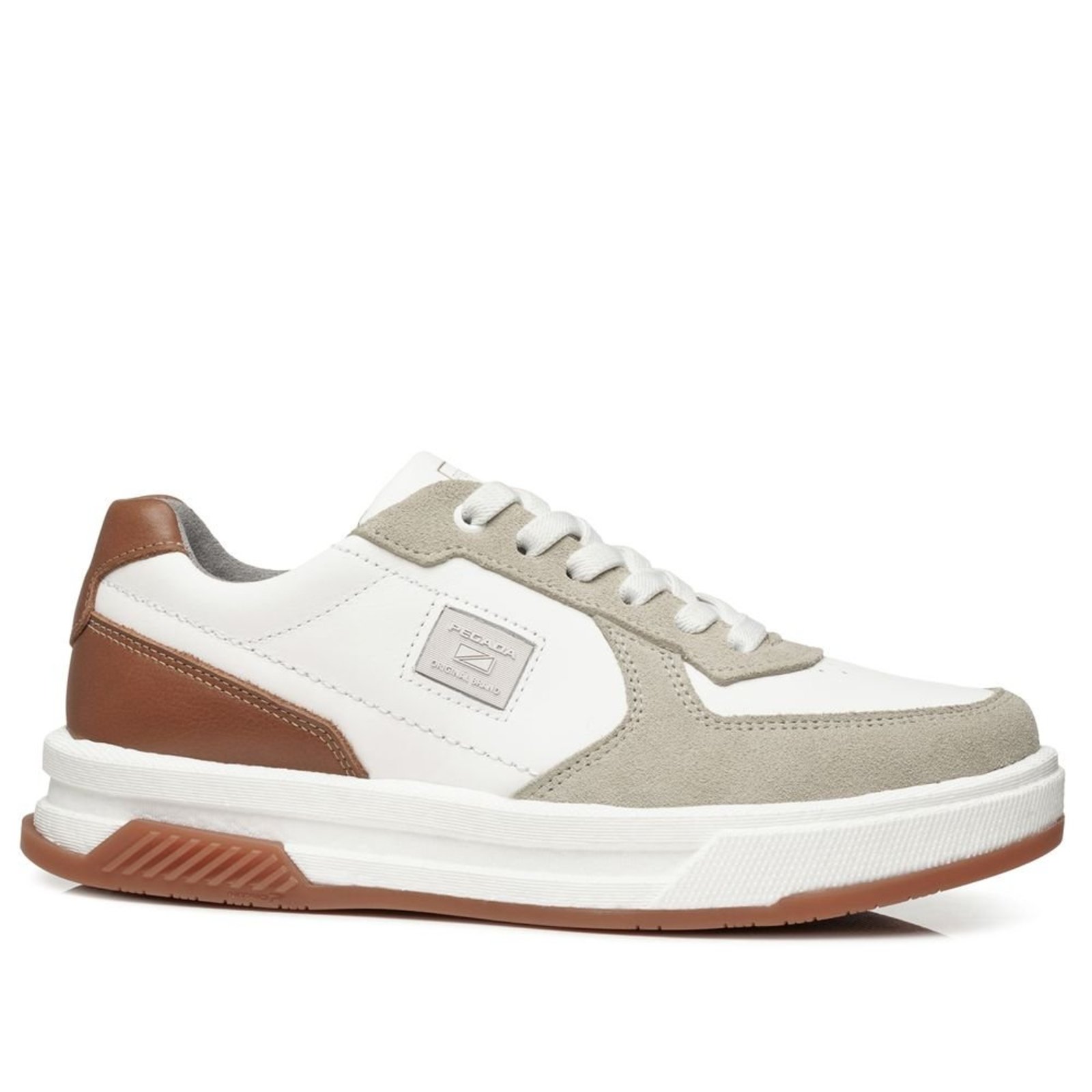 Tênis Casual Pegada Masculino em Couro Branco 112704-02 Tênis Casual Pegada Masculino em Couro Branco 112704-02 41