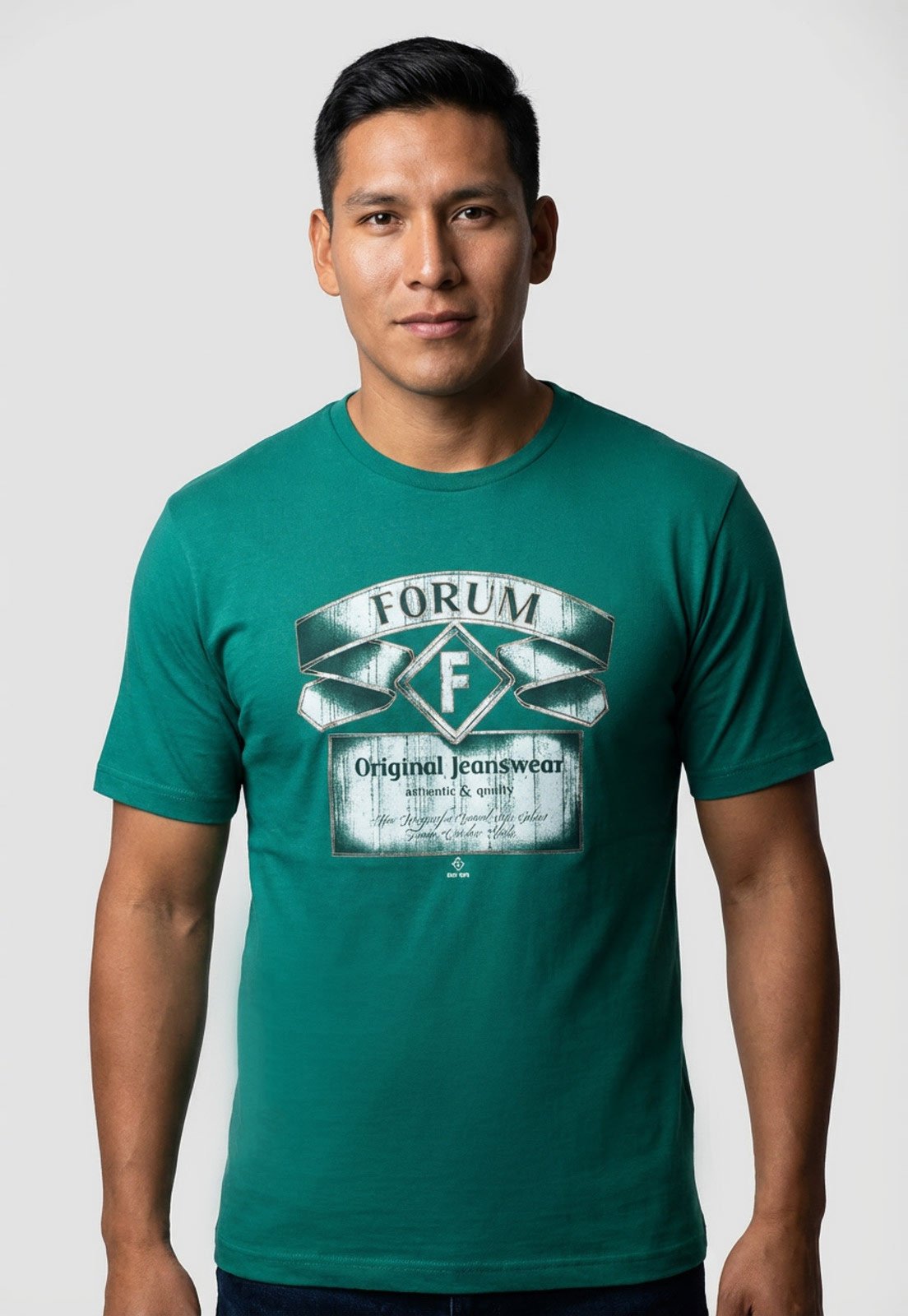 Camiseta Masculina Forum Estampa Jeanswear Verde