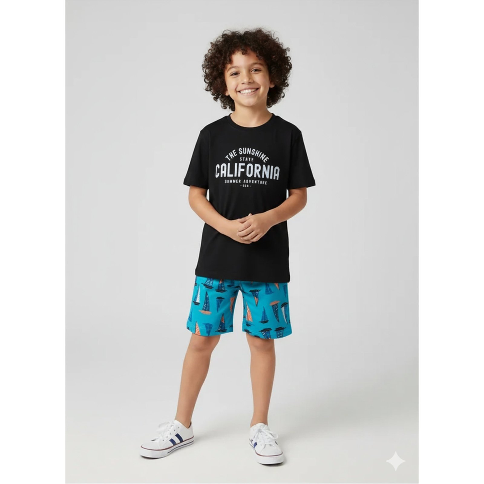 Infantil - Conjunto Menino Verão California Kangulu