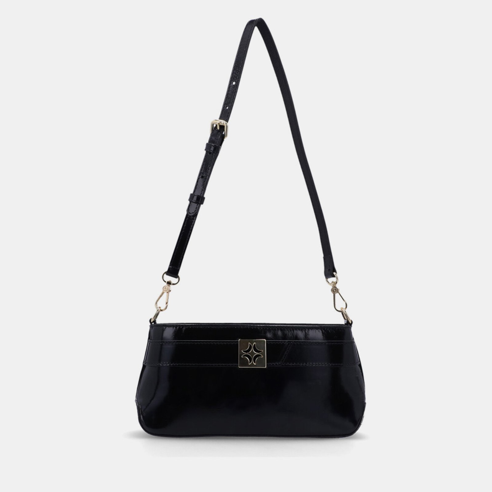 Bolsa Baguete Pequena Luz da Lua – 2000535 Luz Da Lua Preto
