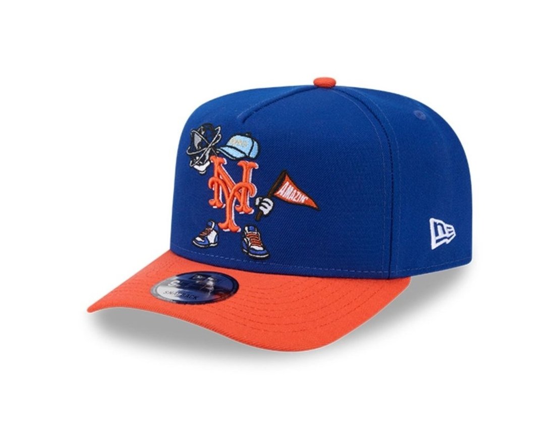 Bone New Era 9FIFTY A-Frame New York Mets Azul