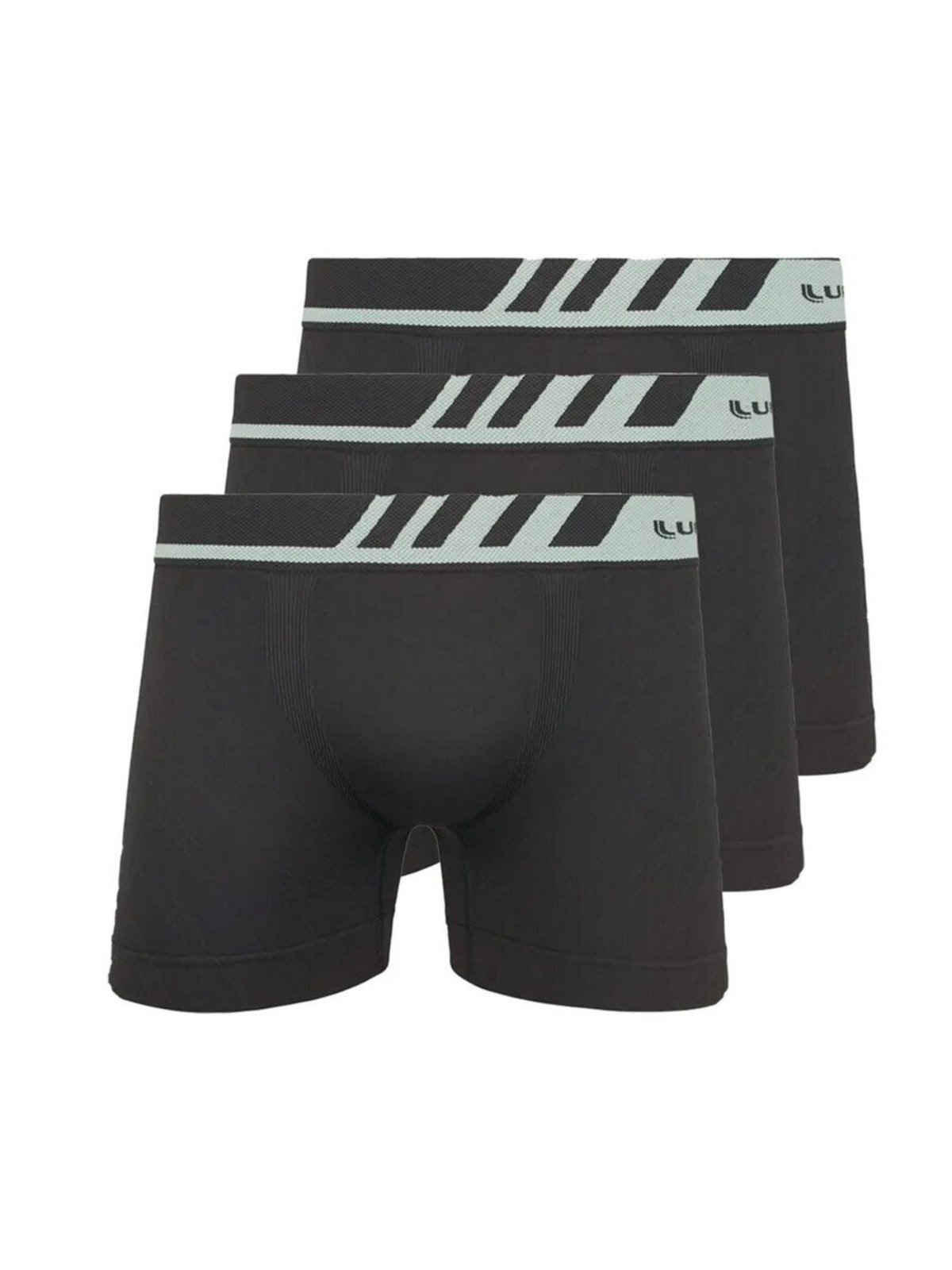 Kit com 3 Cuecas Boxer Lupo 671-002 Cinza