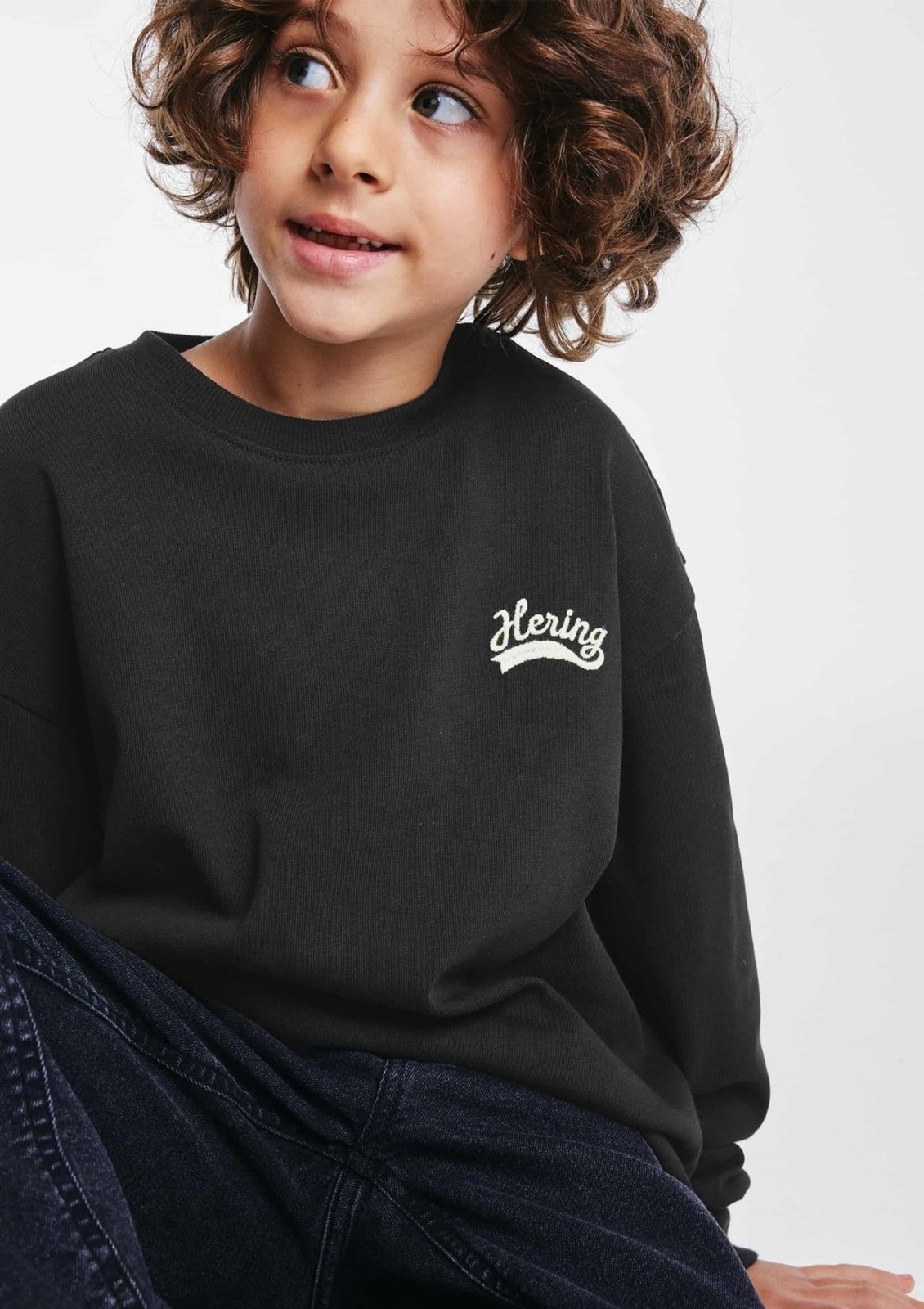 Infantil - Camiseta Menino Manga Longa Com Bordado Hering