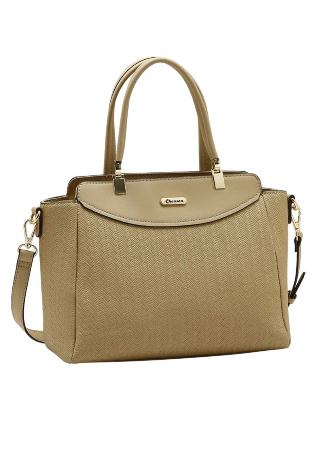 Bolsa Feminina Chenson Mão Mini Tresse 3485935 Bege