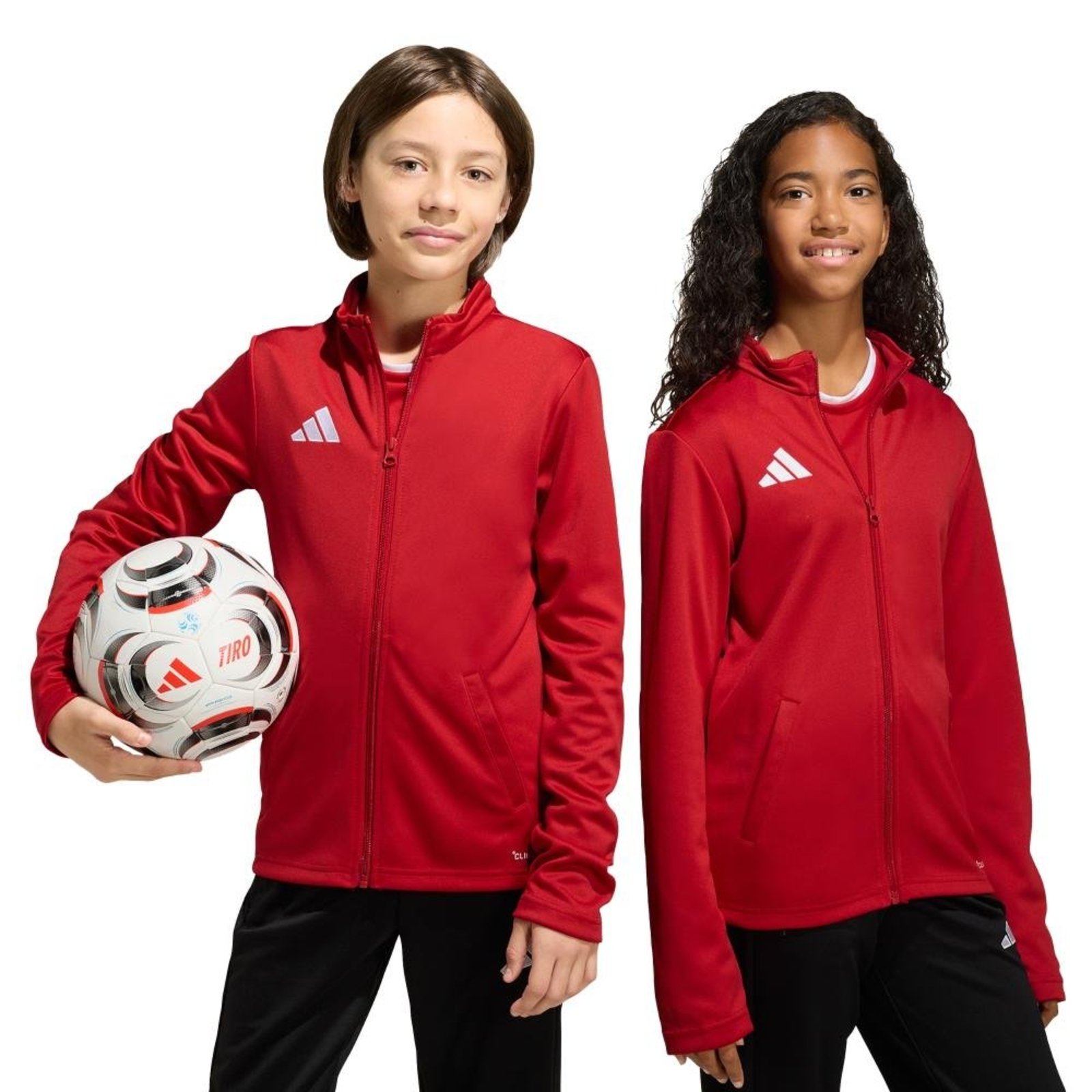 Infantil - Jaqueta Entrada 26 adidas Performance Vermelho