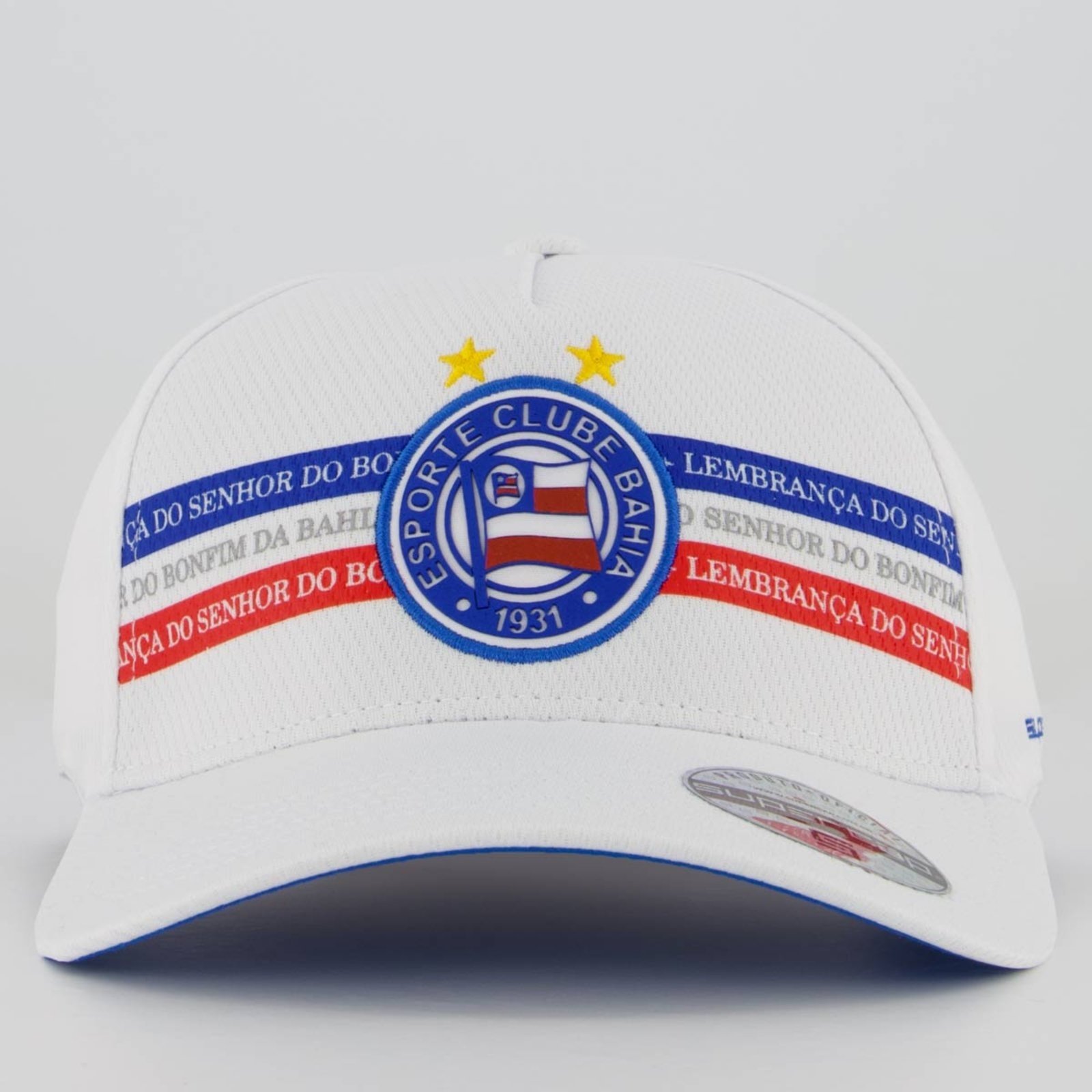 Vista 3 Boné Bahia Americano Branco e Azul Supercap branco azul