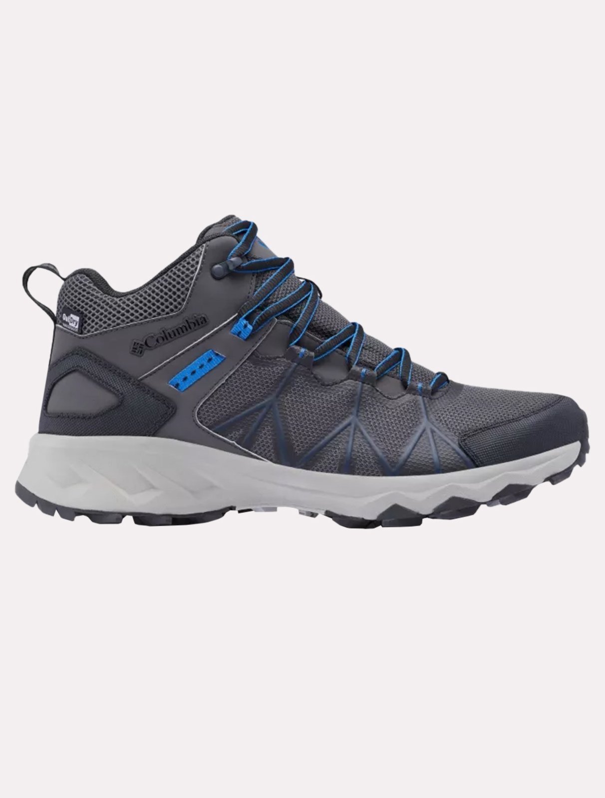 Vista 2 Bota Columbia Masculino Hikking Peakfreak II Mid Outdry cinza Columbia cinza