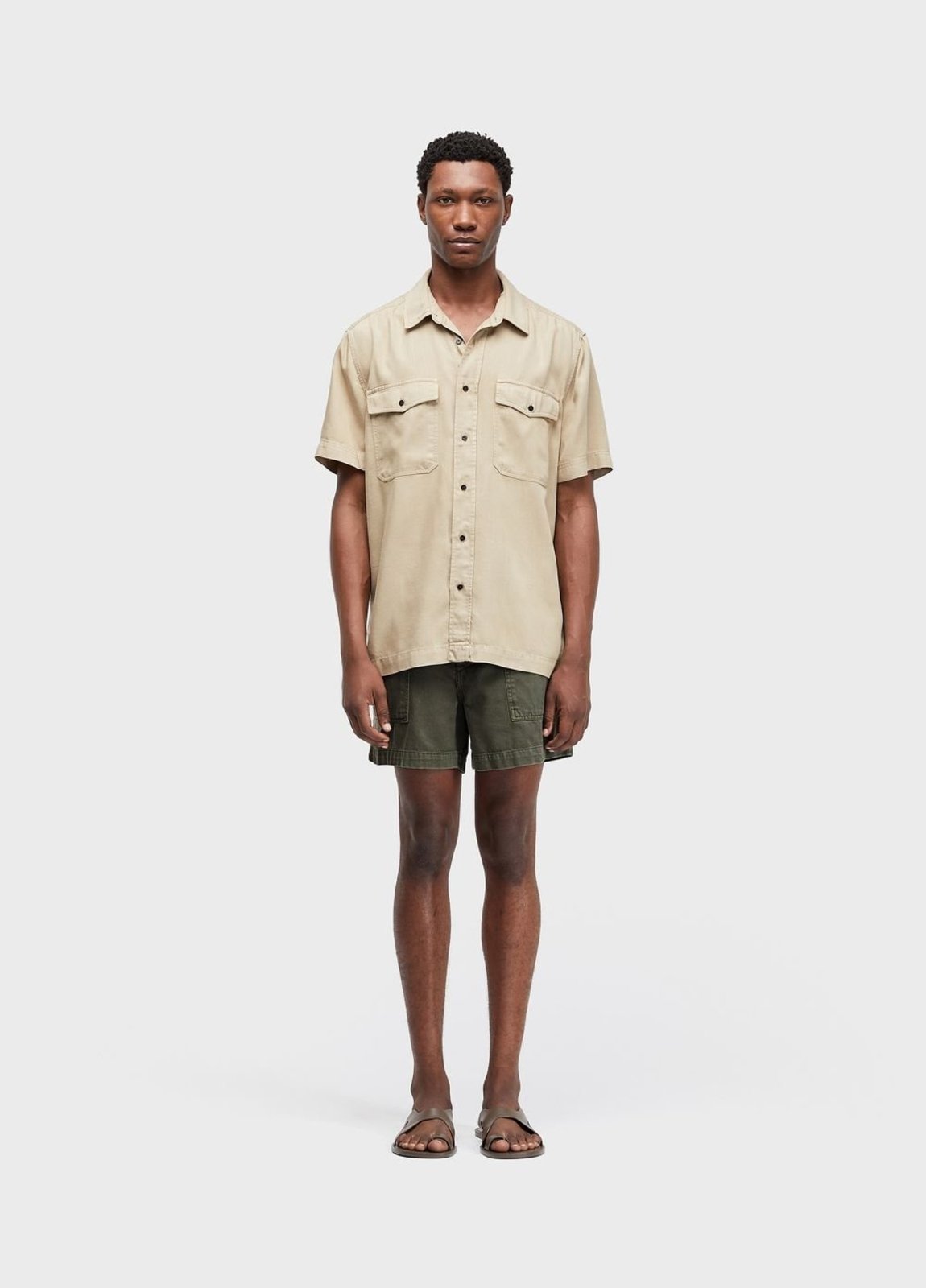 Bermuda new twill linen stone OSKLEN