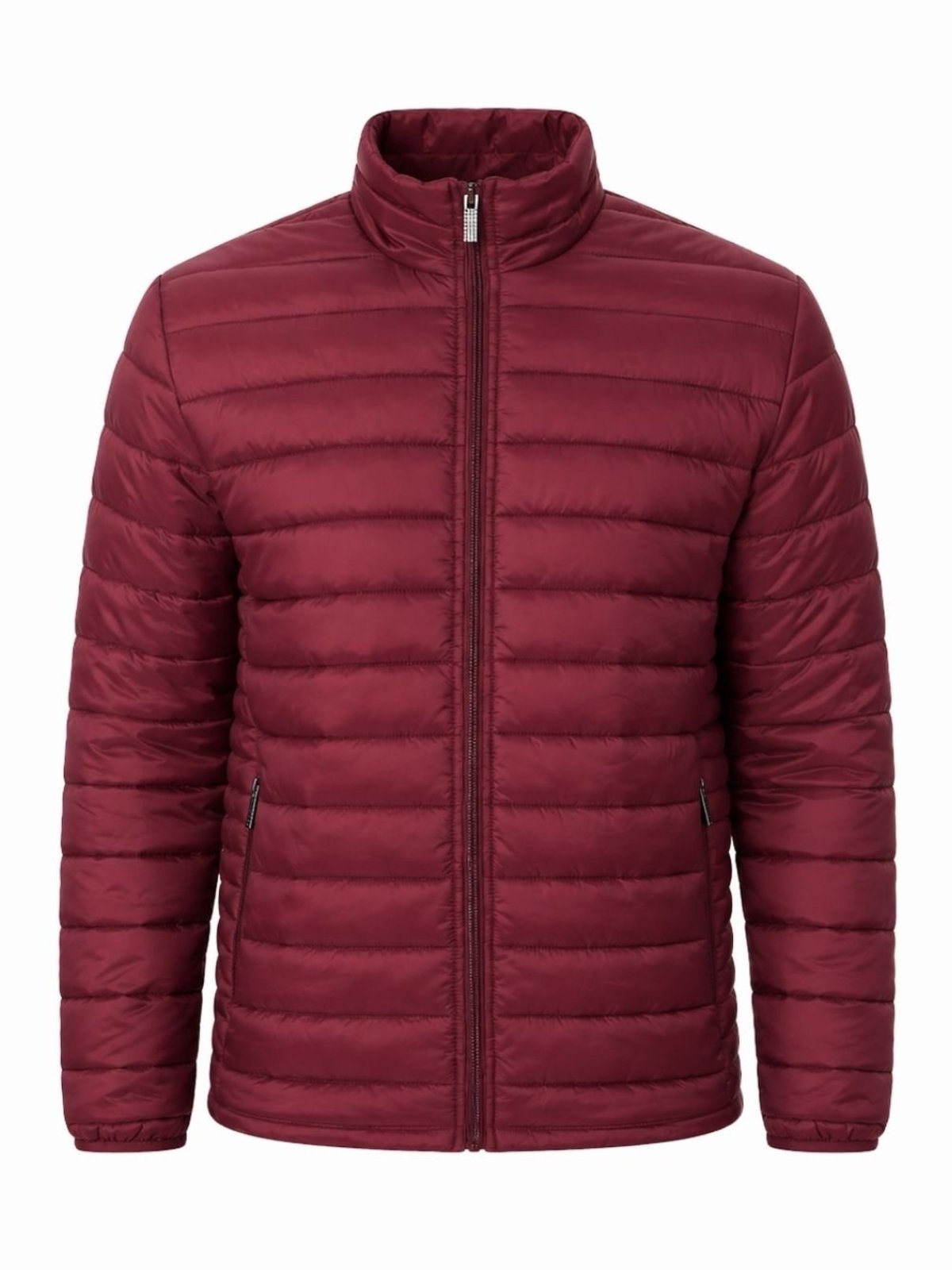 Jaqueta Masculina Puffer Matelassê com Gola Alta e Zíper Crocker - 48837
