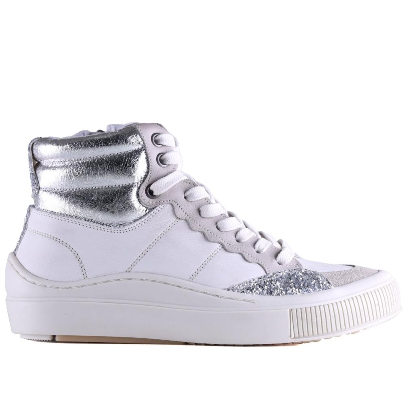 Tênis Feminino Zariff Cano Alto Mon001 Cinza Incolor