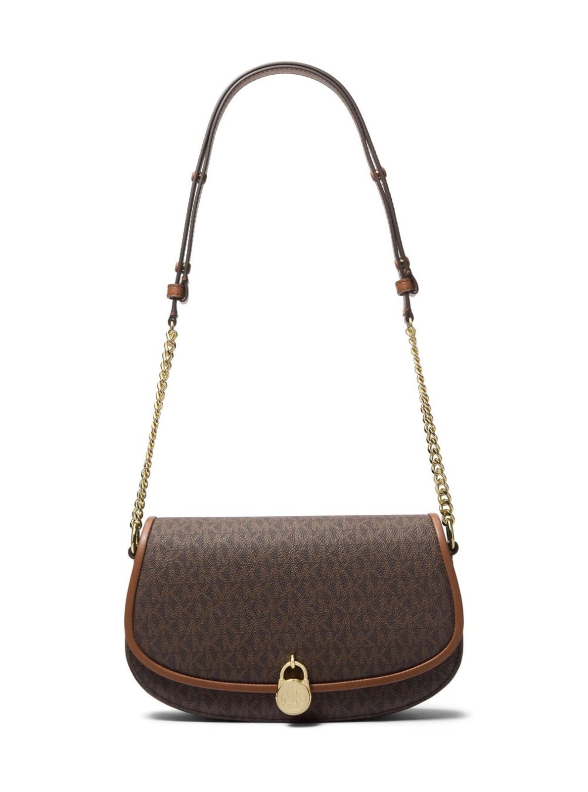 Vista 2 Bolsa De Ombro Mila Logo Média 35T5GIMM8B200 marrom marrom