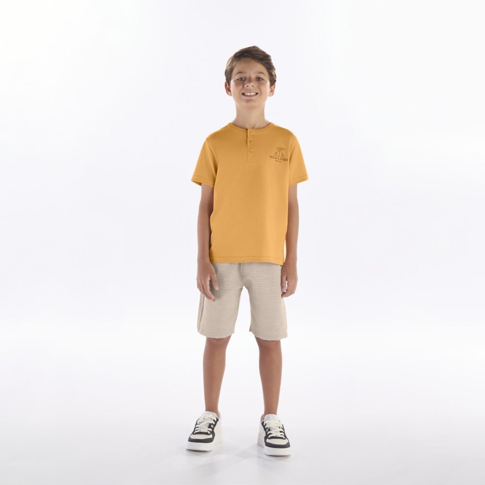 Infantil - Conjunto Bege Pulla Bulla Menino - 53483-595