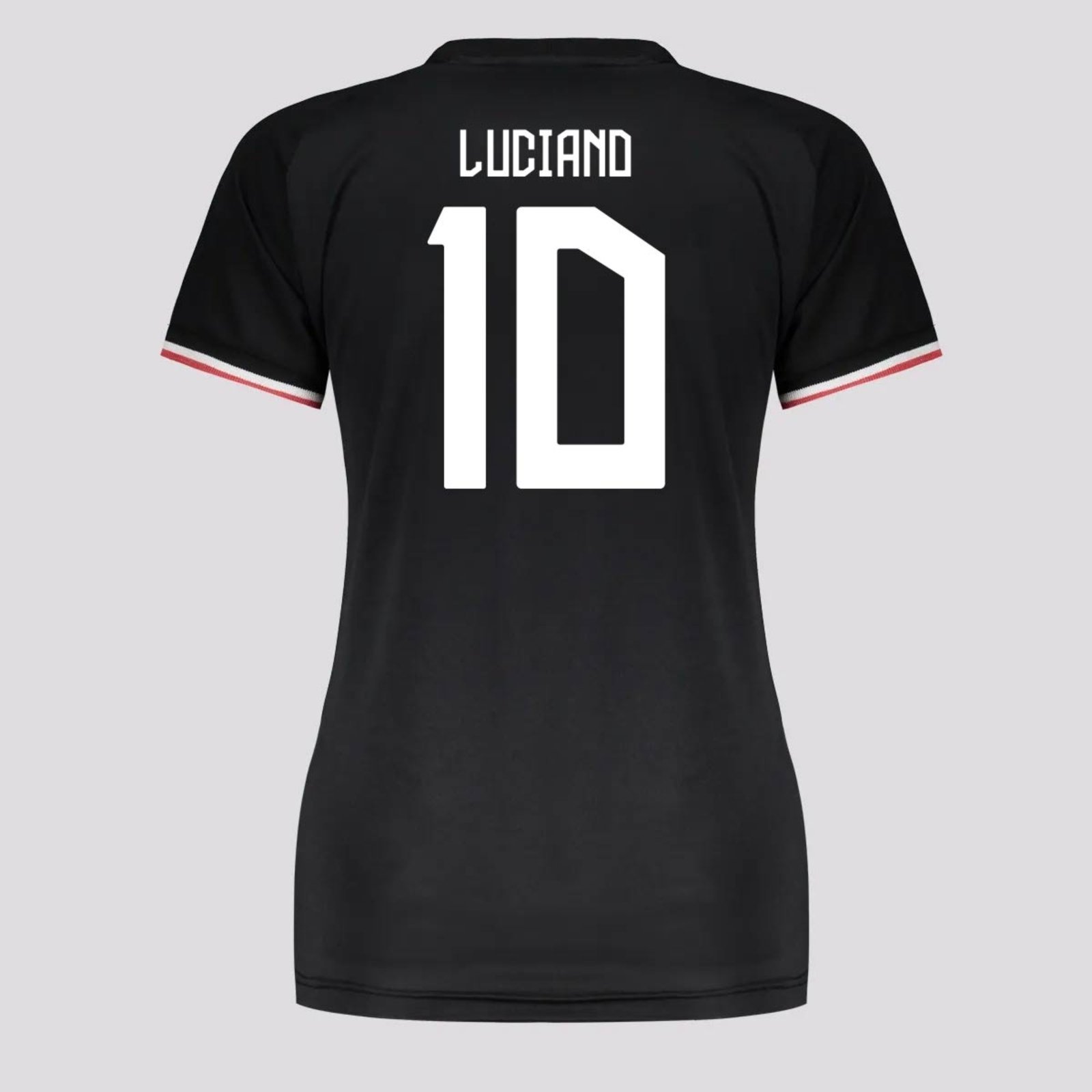 Camisa São Paulo Florian 10 Luciano Feminina Preta