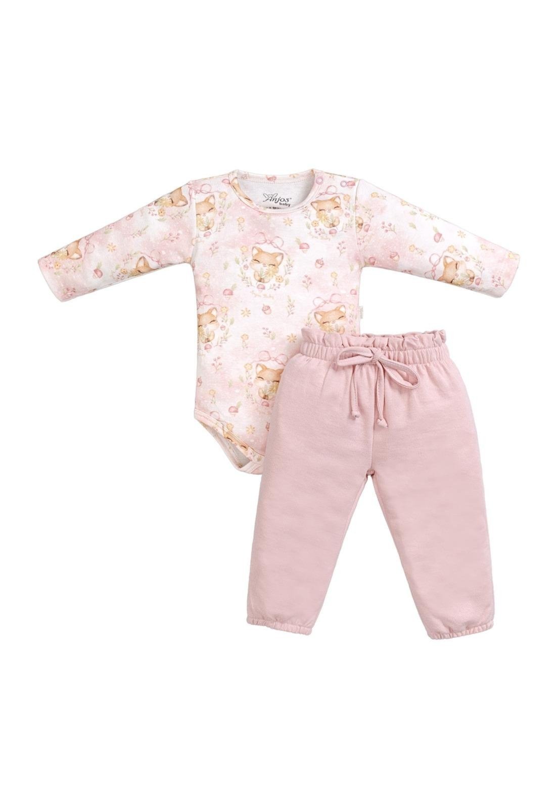 Infantil - Conjunto Menina Rosa Anjos Baby G Rosa