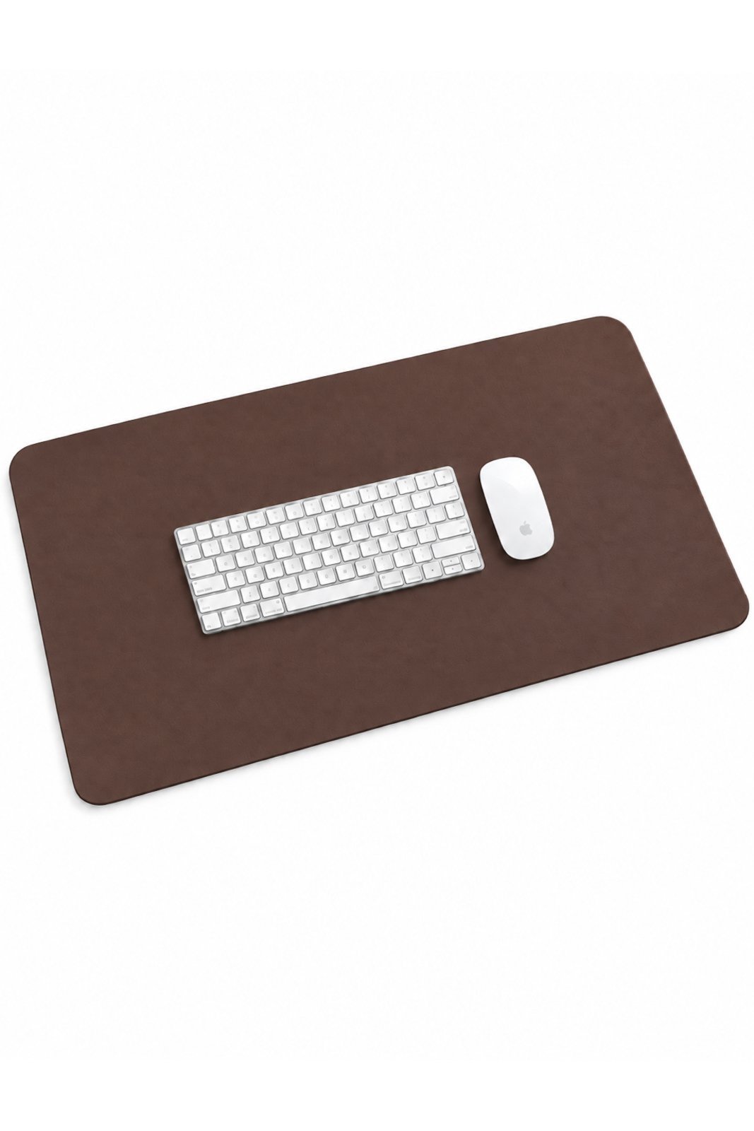 Desk Pad Grande 90x40 em couro liso Niv - Café