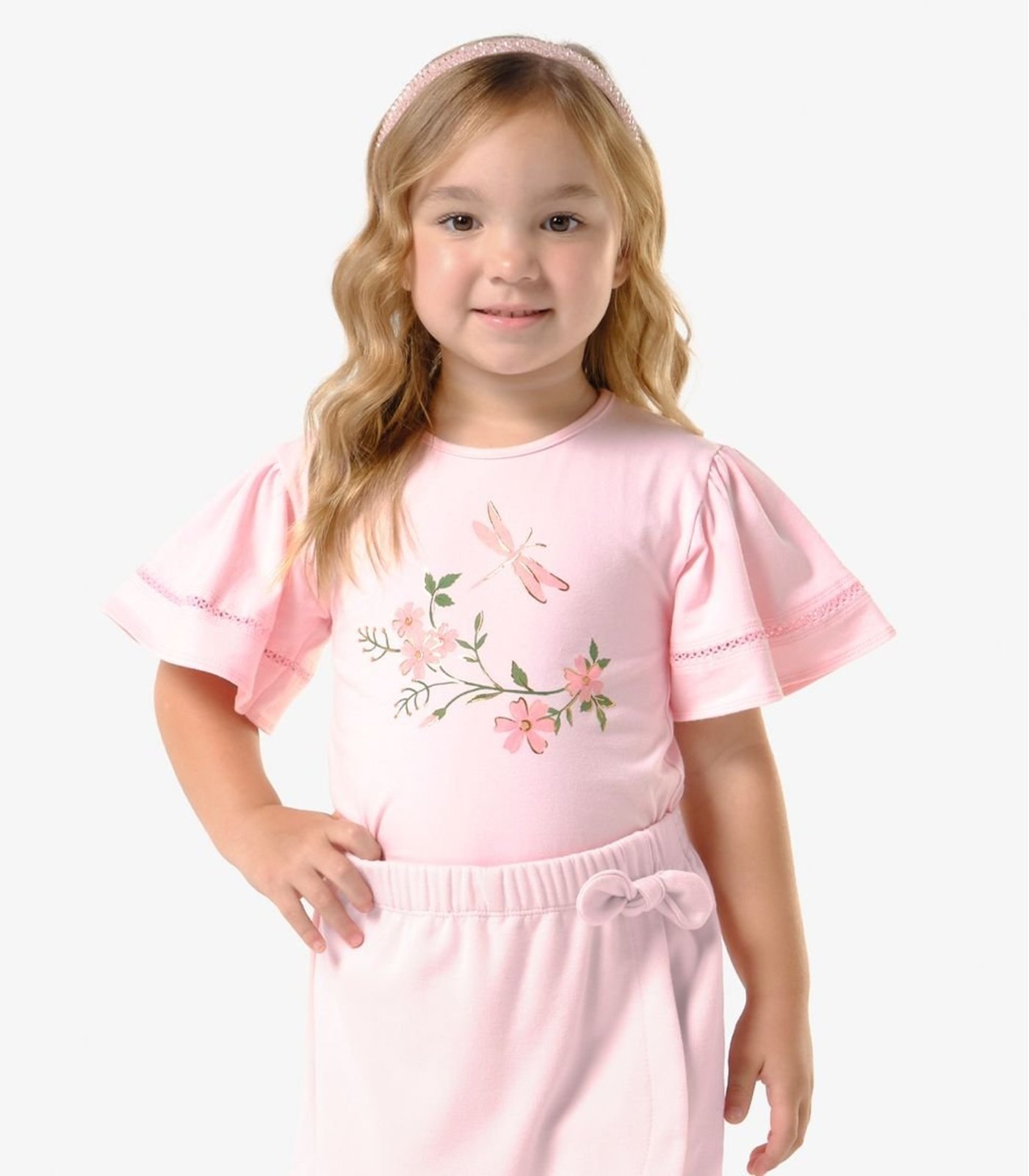 Infantil - Blusa Cotton Com EstampaTrick Nick Rosa
