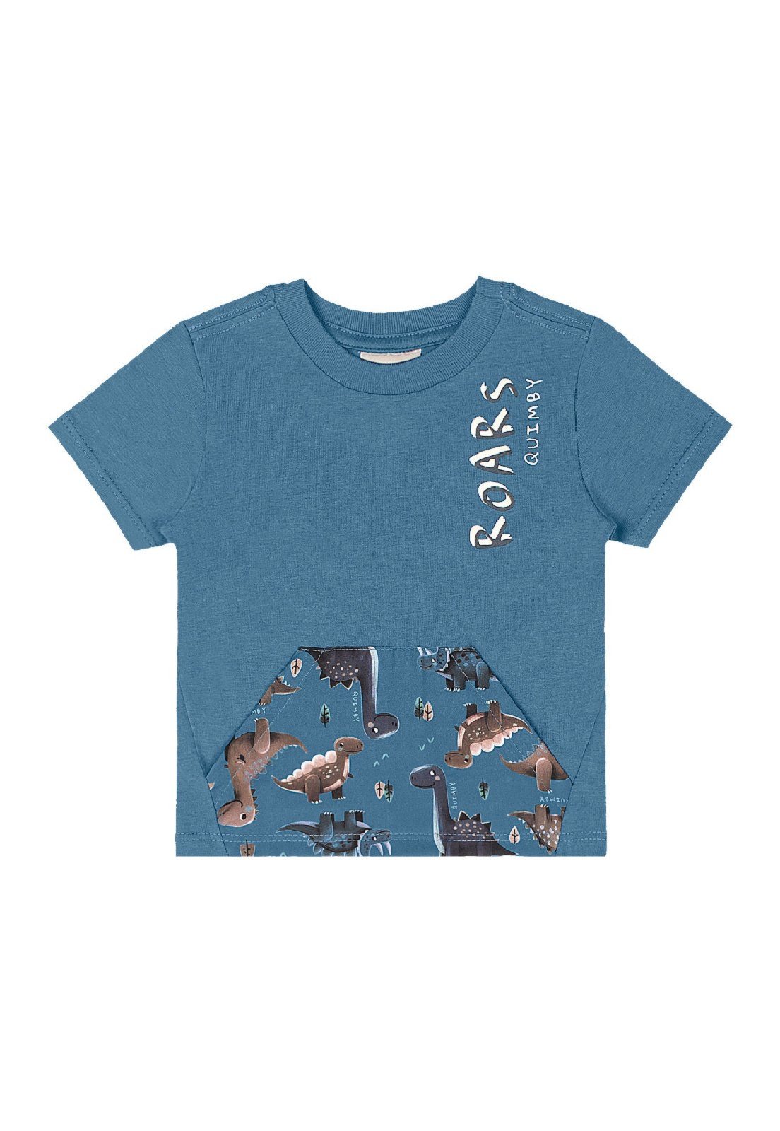 Vista 3 Infantil - Conjunto Camisa Dino Bermuda Quimby verde Quimby verde