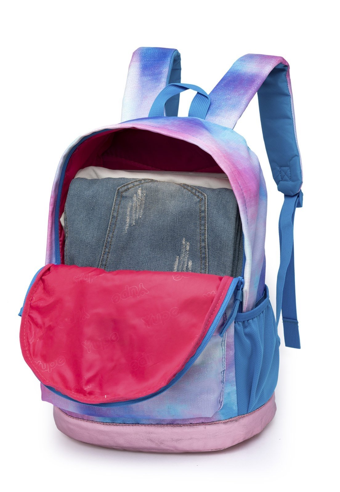 Vista 3 Infantil - Mochila Feminina Casual Bolsa Estojo Espaçosa Escola Faculdade YUPE multicolorido YUPE multicolorido