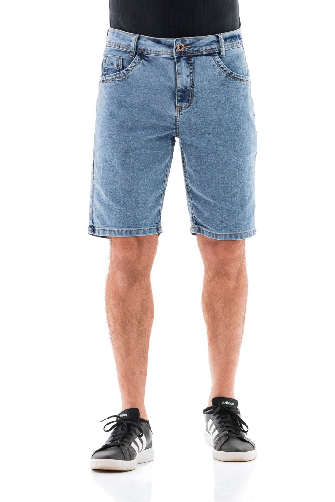 Vista 2 Bermuda Masculina Arauto Slim Bordado ARAUTO JEANS azul/jeans ARAUTO JEANS azul/jeans