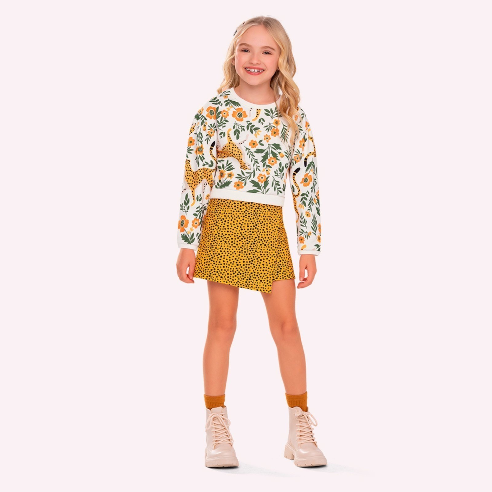 Infantil - Conjunto Menina Onças Nanai