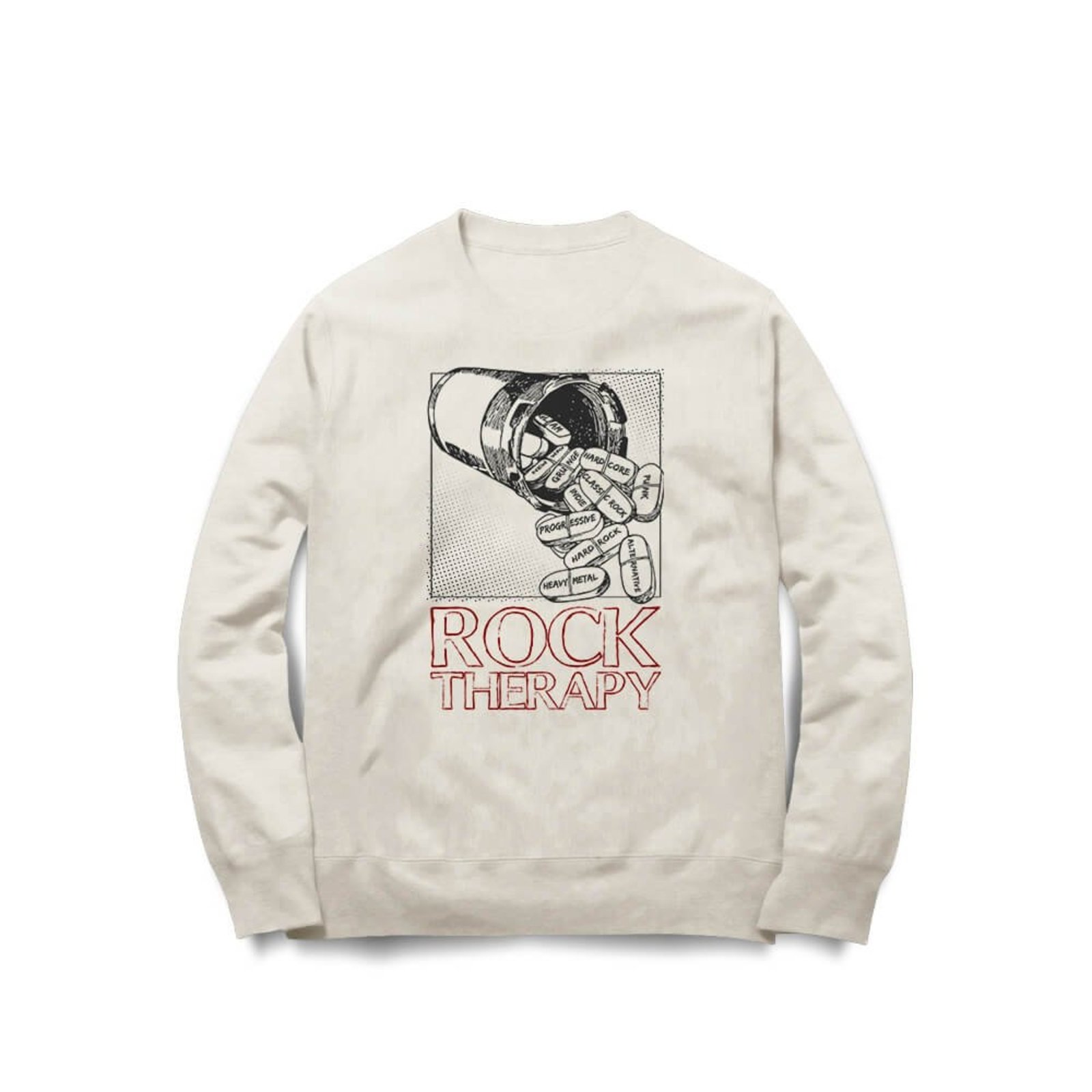 Moletom Rock Therapy - Off White - Casual - Studio Geek