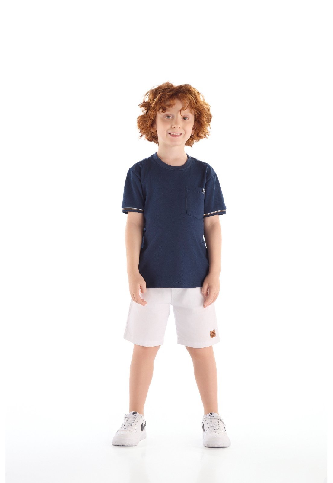 Infantil - Camiseta Piquet Elastano Quimby Azul