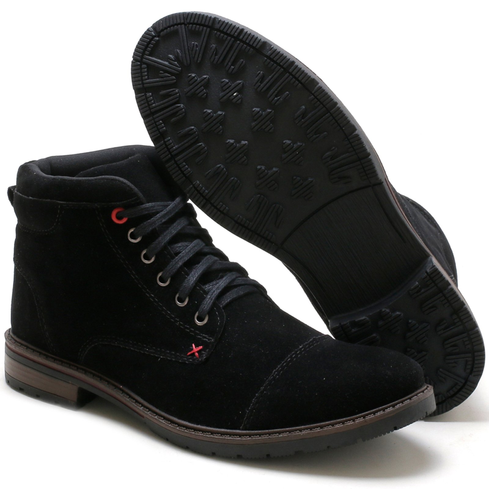 Bota Épico Em Camurça Longitude Preto