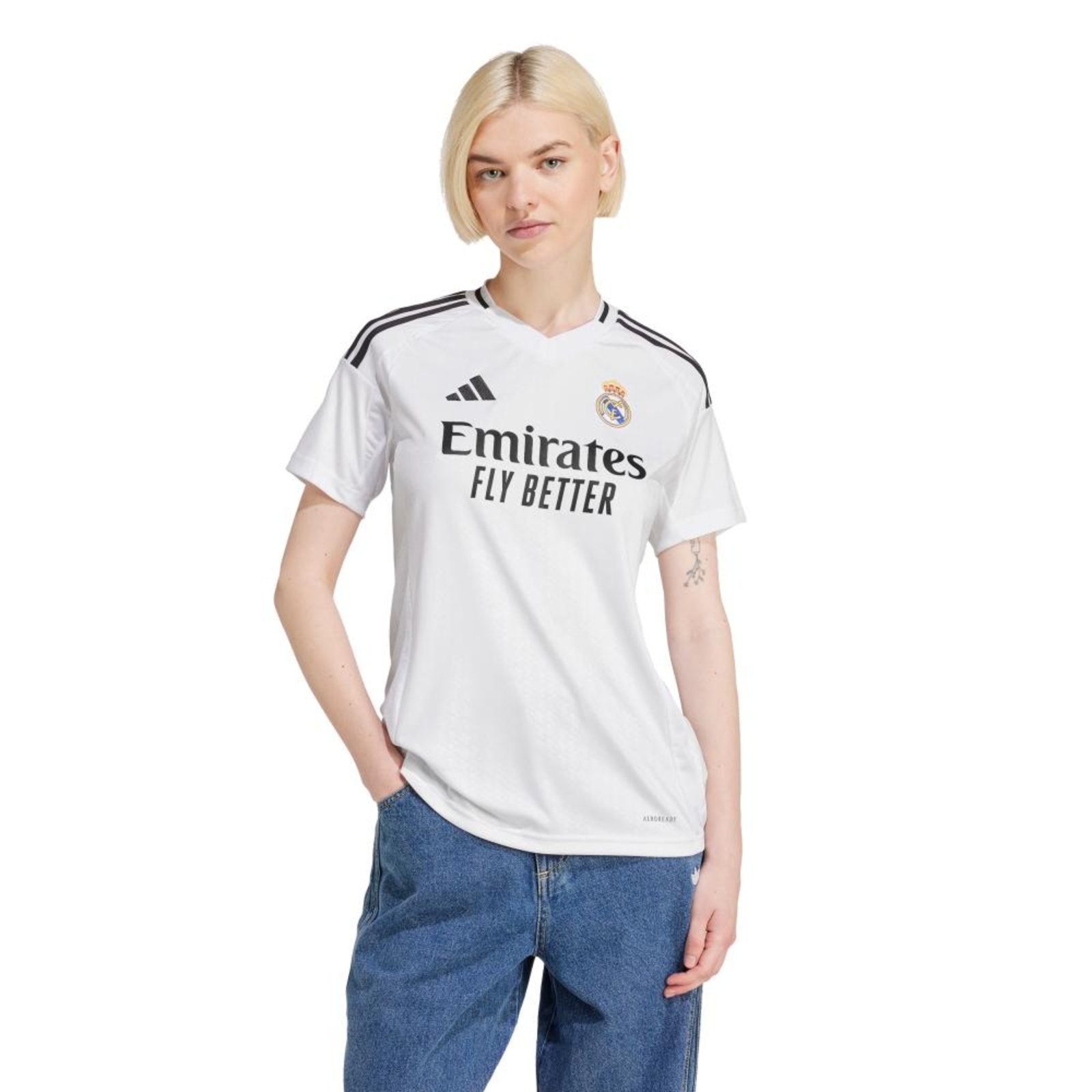 Camisa I Real Madrid 24/25 adidas Performance Branco
