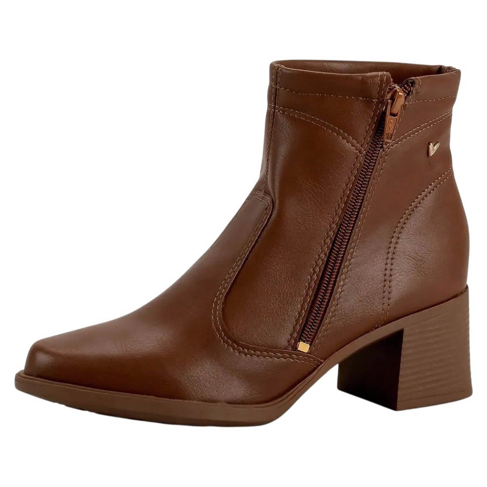 Bota Feminina Confortável Cano Baixo Salto Médio Mississipi