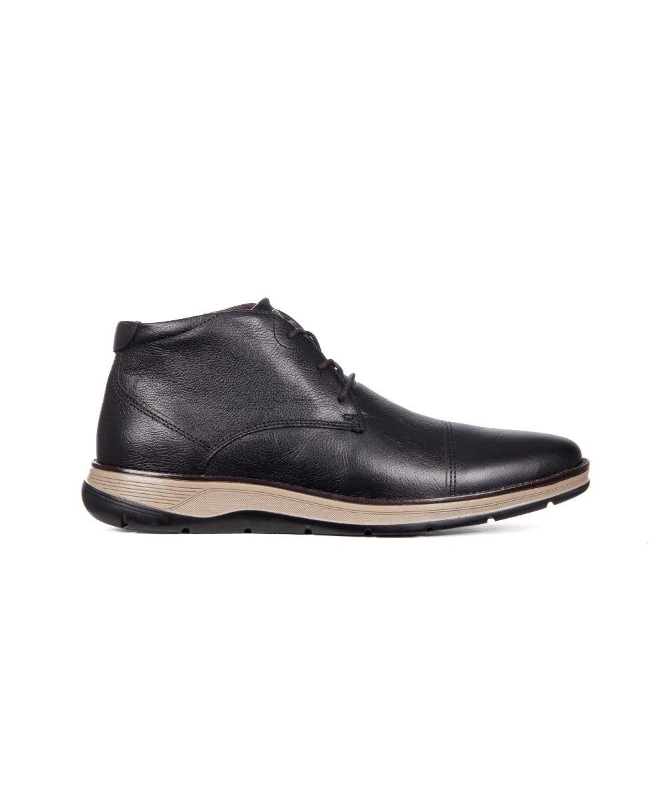 Bota Masculina Ferracini Fluence Couro Preto Incolor