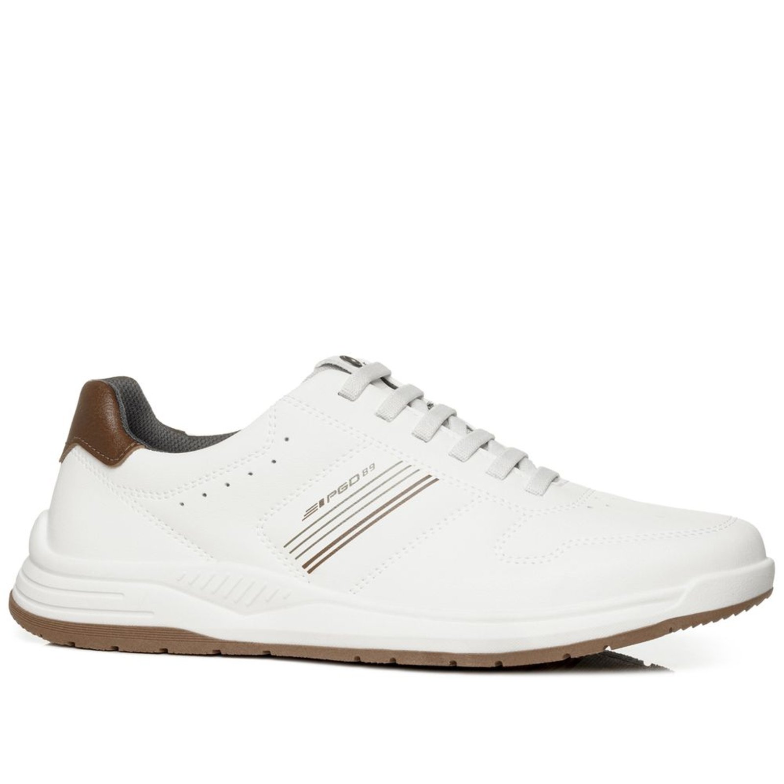 Sapatênis Pegada Masculino em Microfibra Branco 170202-01 Sapatênis Pegada Masculino em Microfibra Branco 170202-01 39