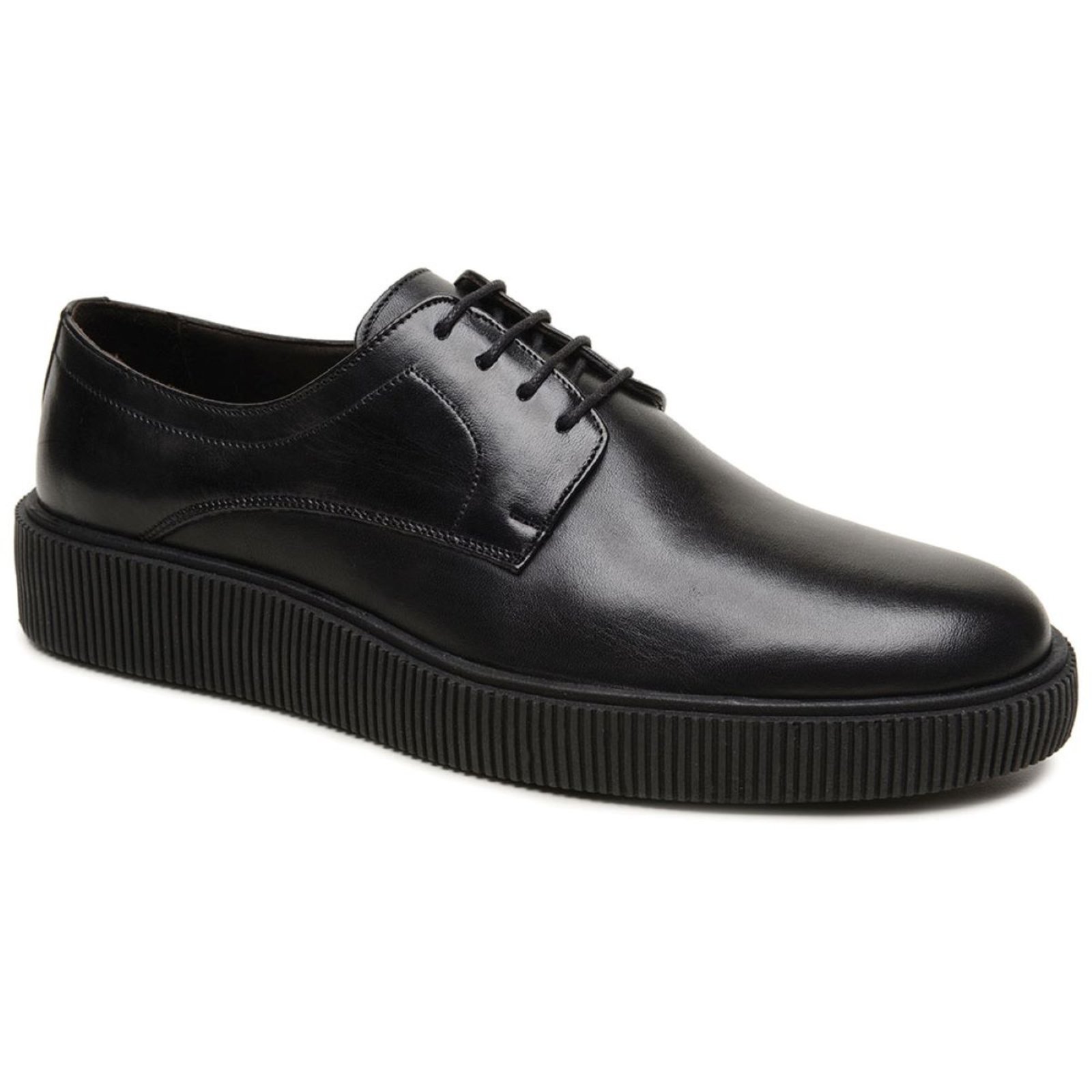 Sapato Masculino Em Couro Veritimo Brogue Derby Casual Amarrar Esporte Fino Conforto Preto