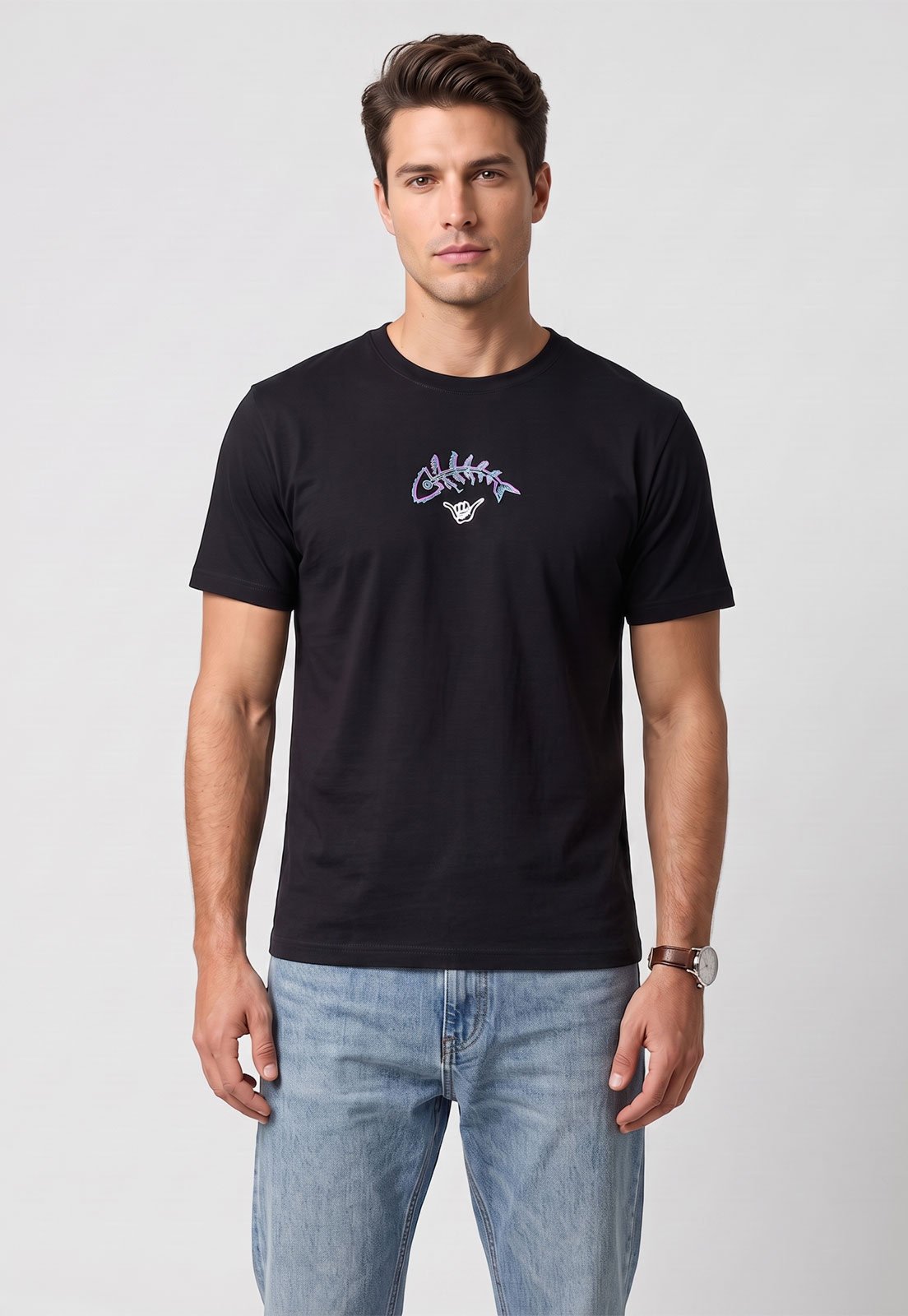 Camiseta Masculina Hang Loose Silk Mc Fish Preta