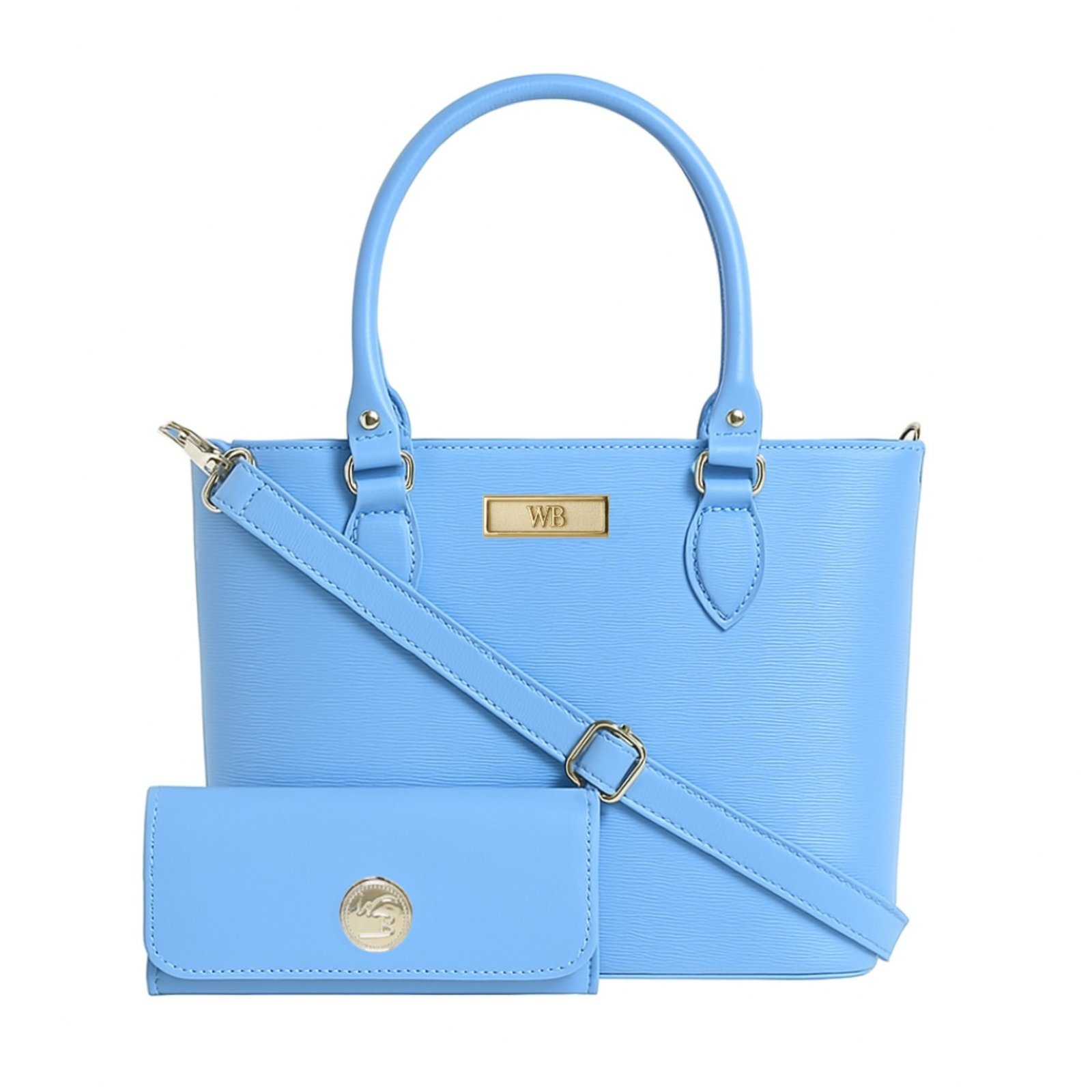 Bolsa Feminina Willibags Para O Dia A Dia Com Carteira Divisórias E Alça Transversal – Azul
