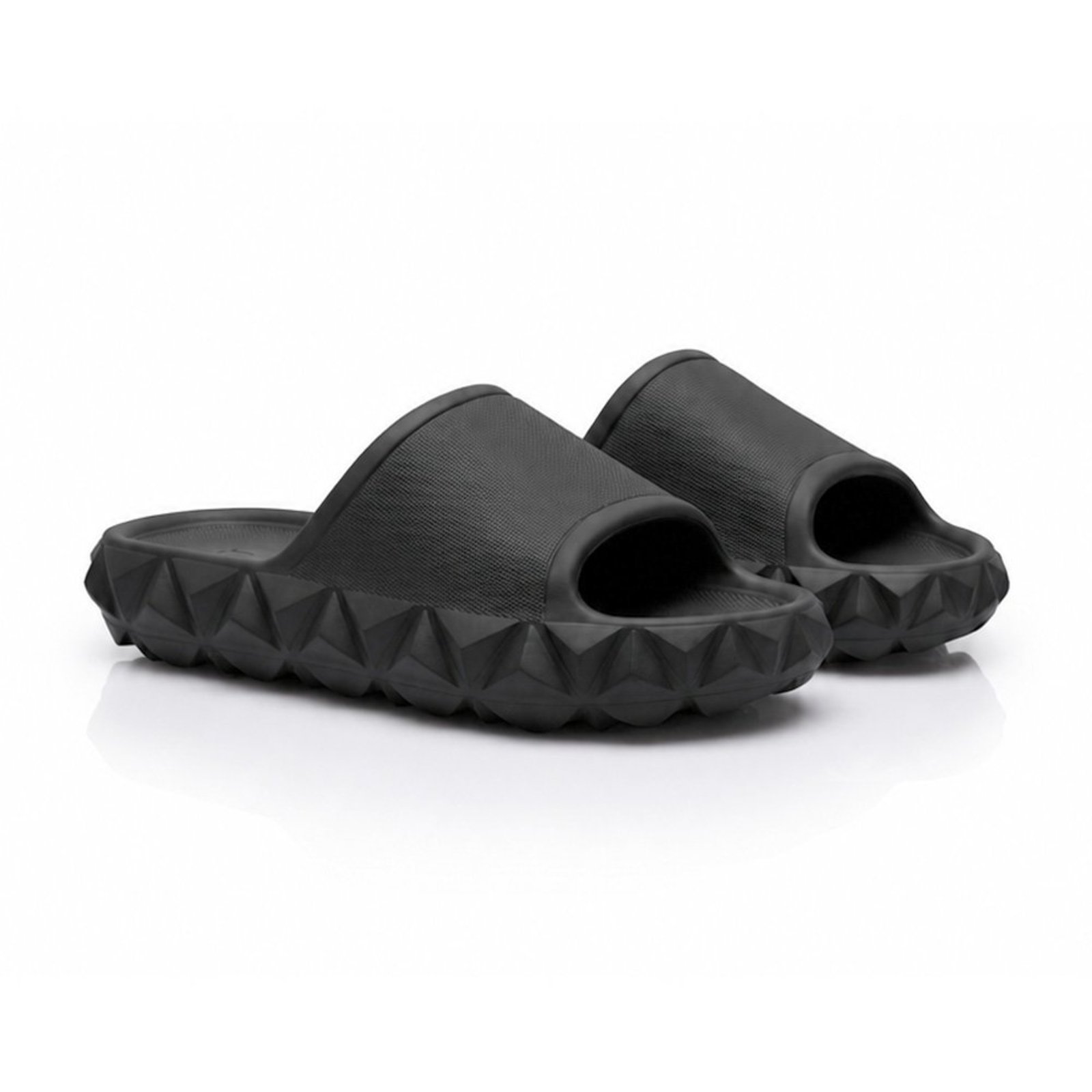 Chinelo Nuvem Slide Confort 100% EVA Anatômico Levíssimo Preto Antiderrapante
