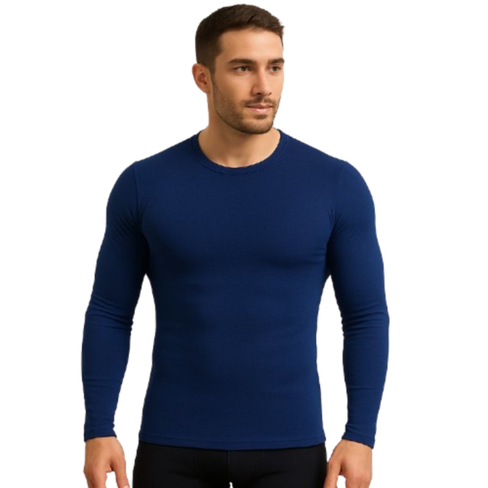 Blusa Manga Longa UV Reflexo Íntimo Proteção Solar Azul Marinho