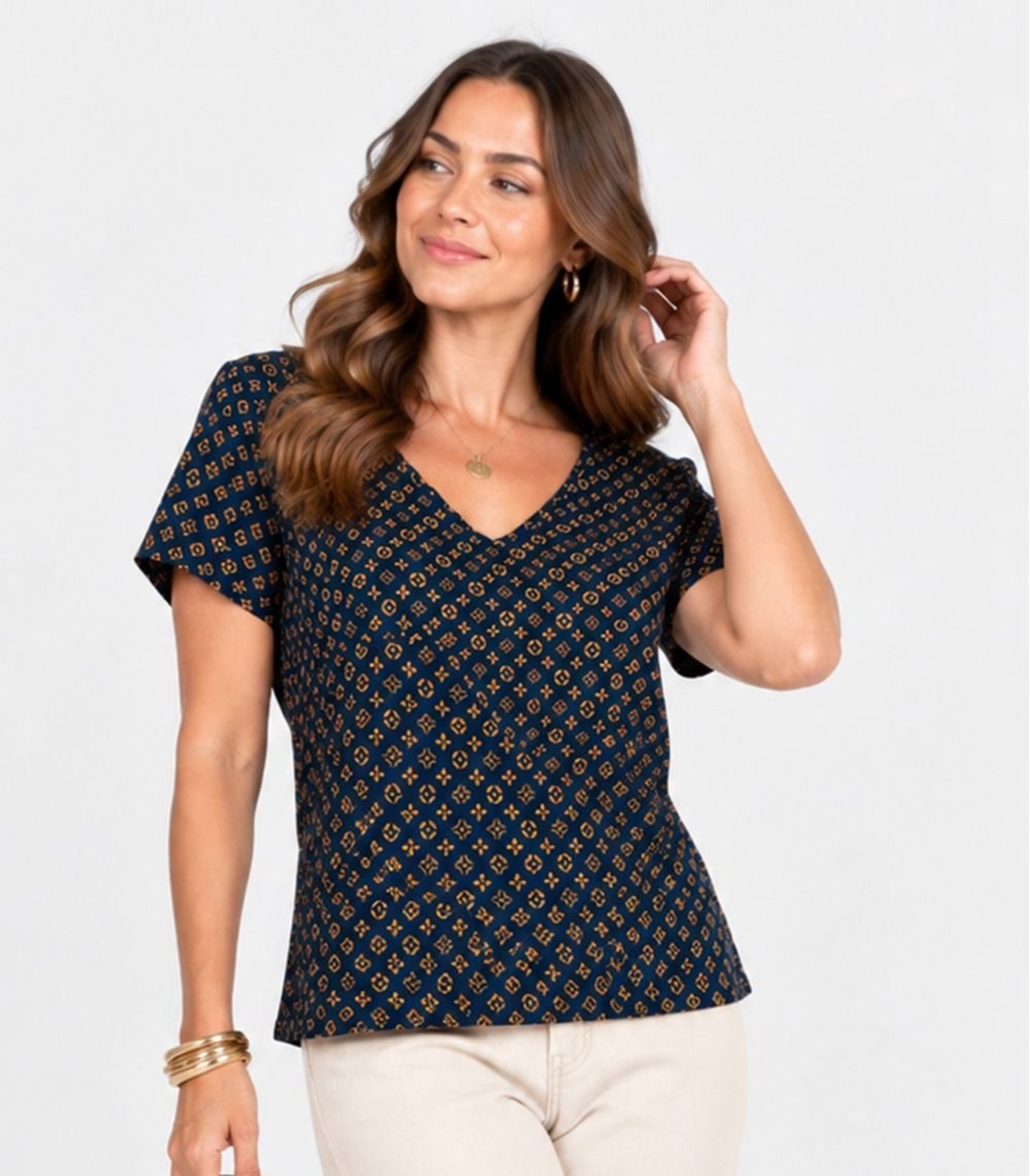 Blusa Verão Feminina Infinita Cor Azul