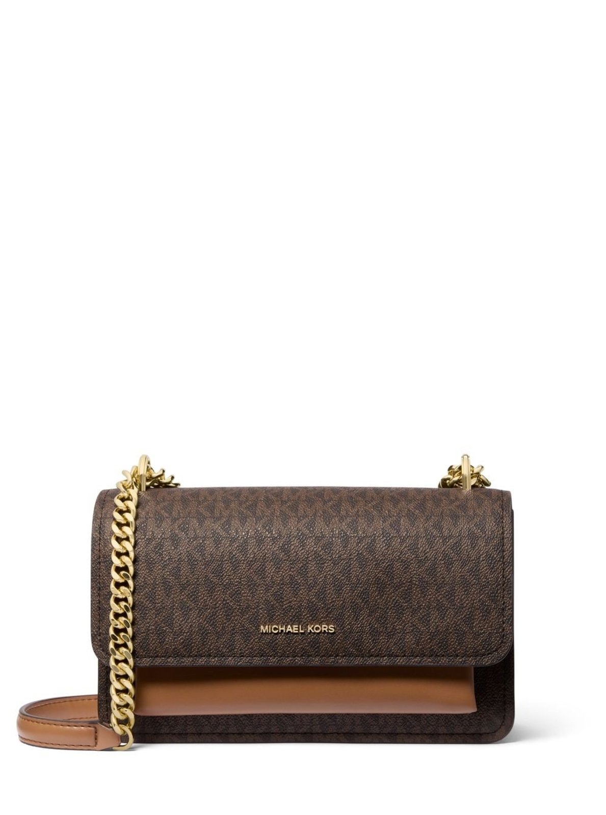 Vista 2 Bolsa De Ombro Claire Logo Grande 30R5gc7l3b252 Michael Kors marrom Michael Kors marrom